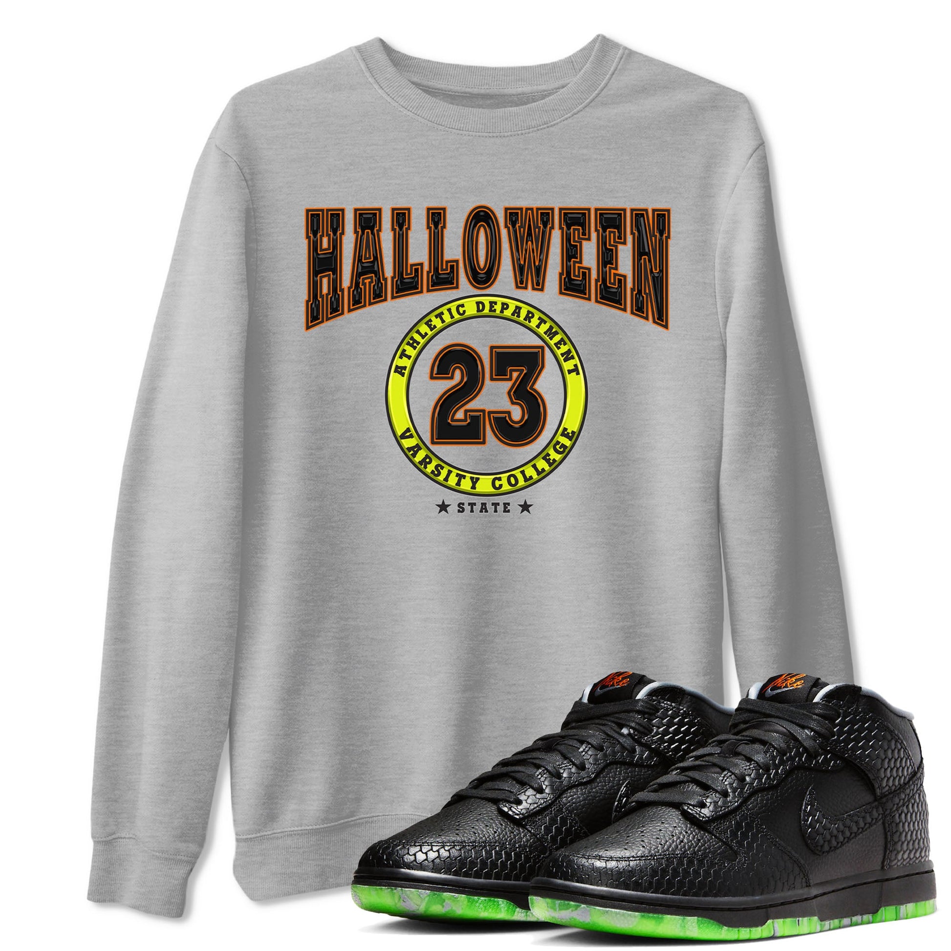Nike Dunk Mid Premium shirt to match jordans Varsity sneaker tees Nike Dunk Mid Halloween SNRT Sneaker Tees Sneaker Matching Clothing Brand Unisex Sneaker Tee Heather Grey 1 T-Shirt