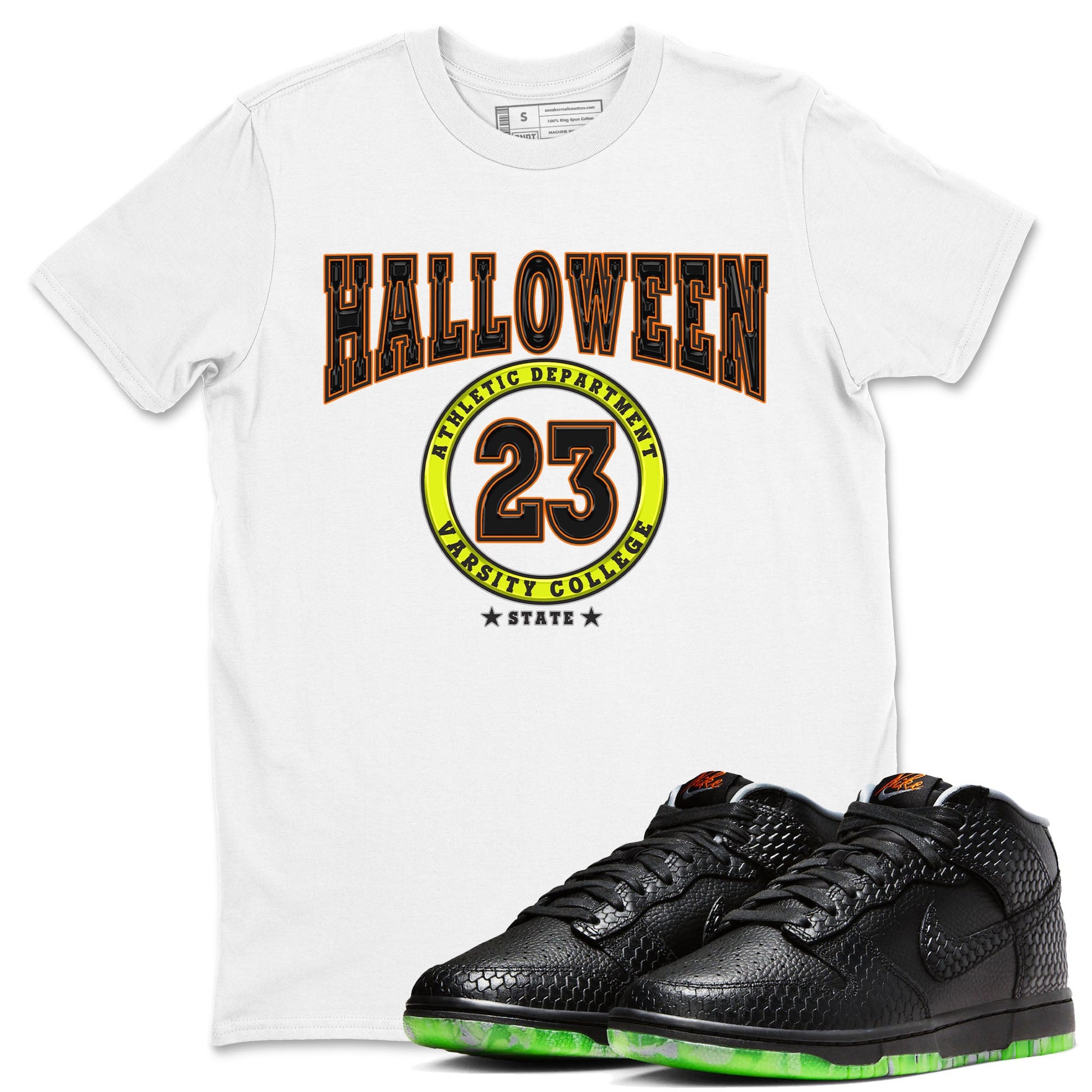 Nike Dunk Mid Premium shirt to match jordans Varsity sneaker tees Nike Dunk Mid Halloween SNRT Sneaker Tees Sneaker Matching Clothing Brand Unisex Sneaker Tee White 1 T-Shirt
