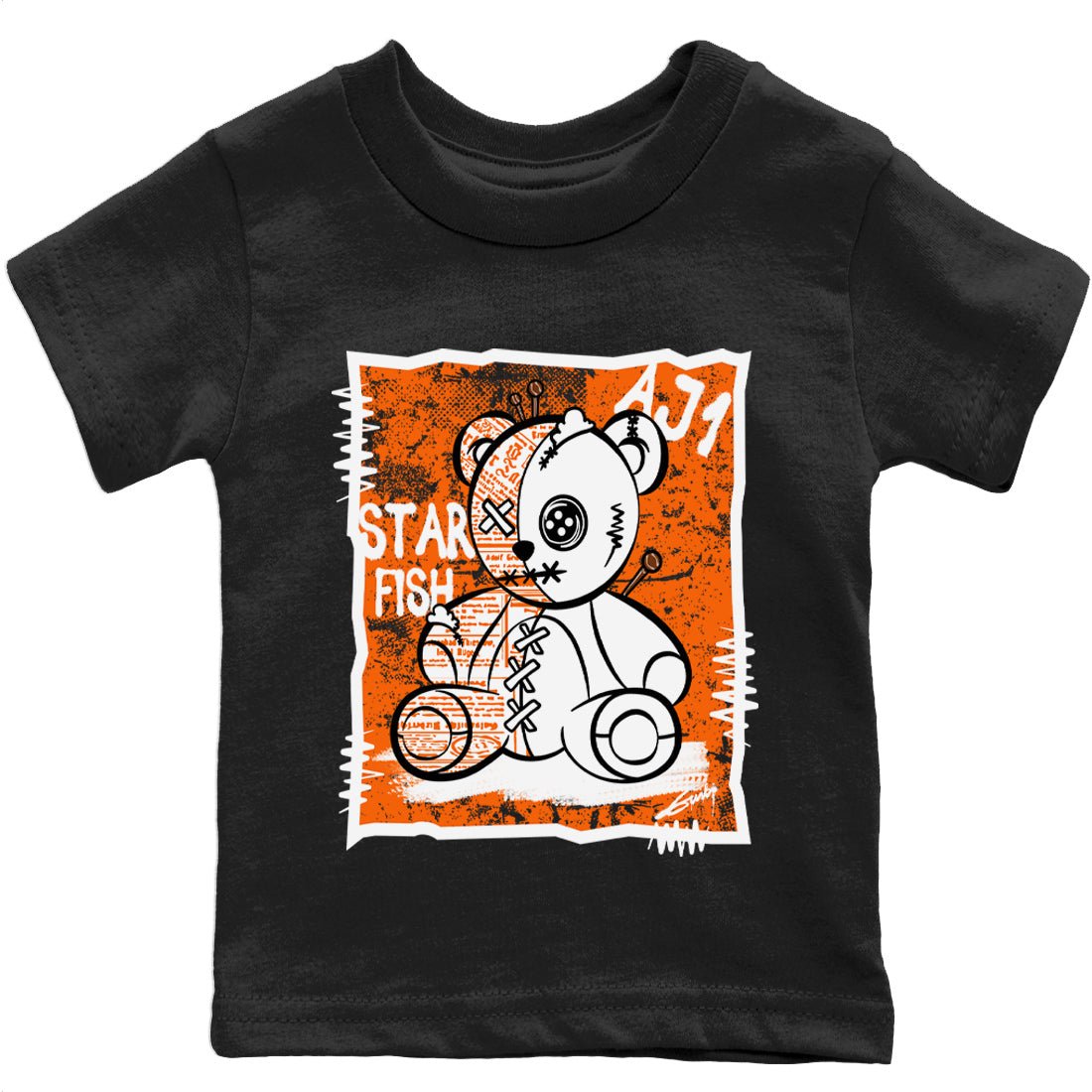 Jordan 1 Starfish Sneaker Match Tees Vintage Bear Sneaker Tees Jordan 1 Starfish Sneaker Release Tees Kids Shirts
