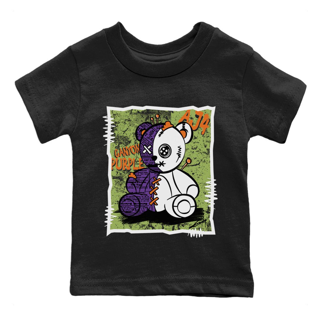 Jordan 4 Canyon Purple Sneaker Match Tees Vintage Bear Sneaker Tees Jordan 4 Canyon Purple Sneaker Release Tees Kids Shirts