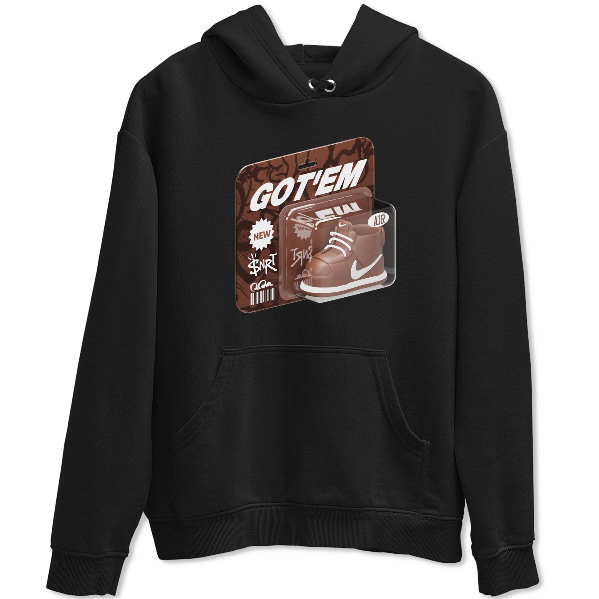 Air Force Low Chocolate shirt to match jordans Vintage Toy Packaging sneaker tees chocolate Nike Air Force Low Chocolate SNRT Sneaker Release Tees Unisex Black 2 T-Shirt