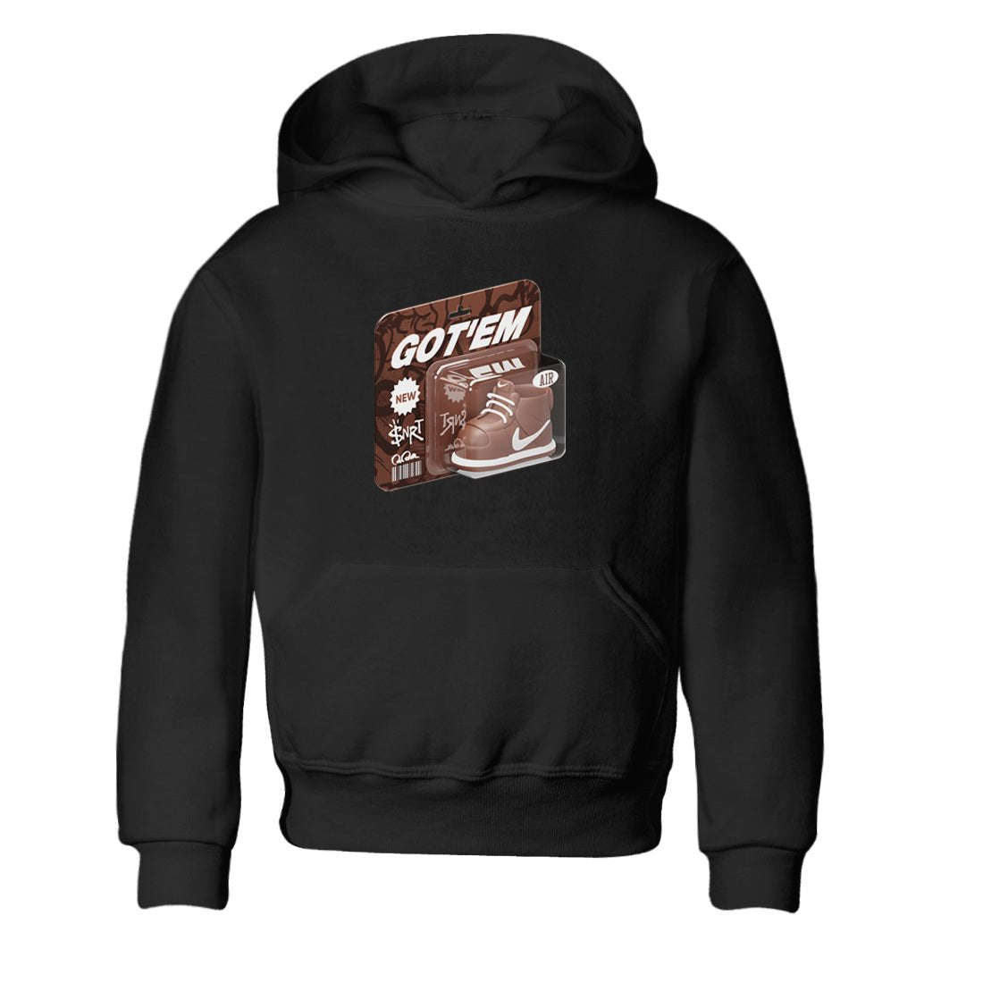 Air Force Low Chocolate shirt to match jordans Vintage Toy Packaging sneaker tees chocolate Nike Air Force Low Chocolate SNRT Sneaker Release Tees Baby Toddler Black 2 T-Shirt