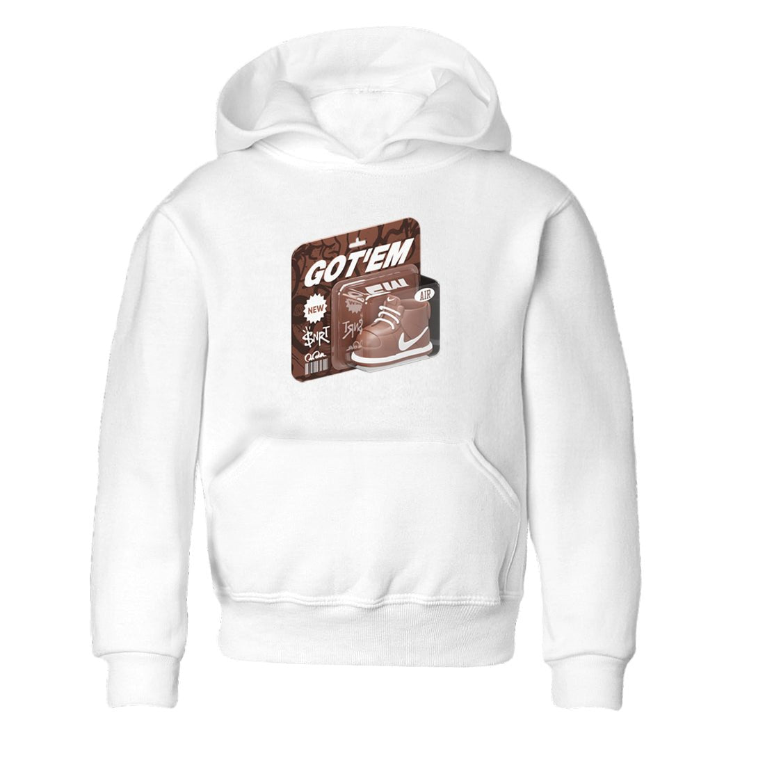 Air Force Low Chocolate shirt to match jordans Vintage Toy Packaging sneaker tees chocolate Nike Air Force Low Chocolate SNRT Sneaker Release Tees Baby Toddler White 2 T-Shirt