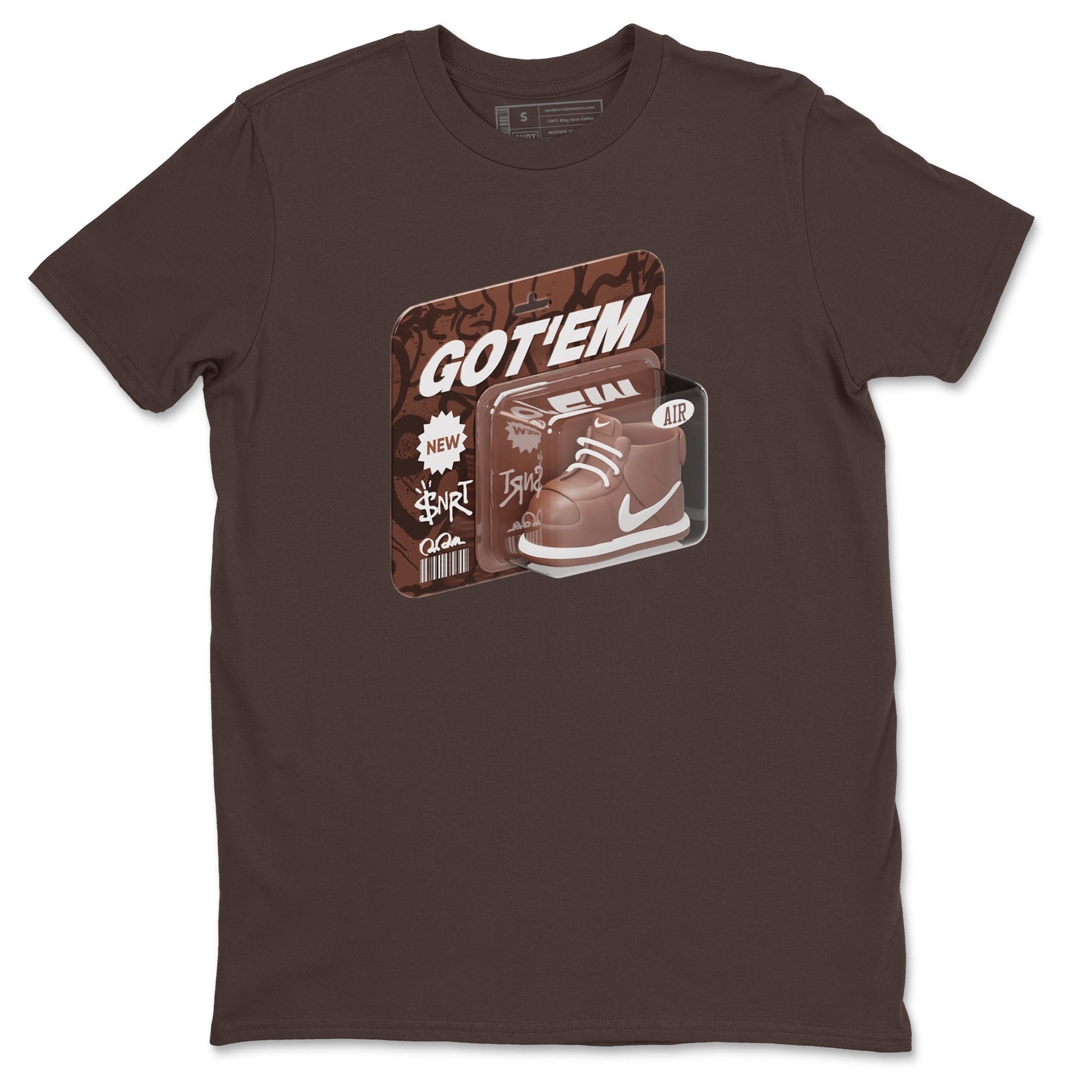 Air Force Low Chocolate shirt to match jordans Vintage Toy Packaging sneaker tees chocolate Nike Air Force Low Chocolate SNRT Sneaker Release Tees Unisex Dark Chocolate 2 T-Shirt