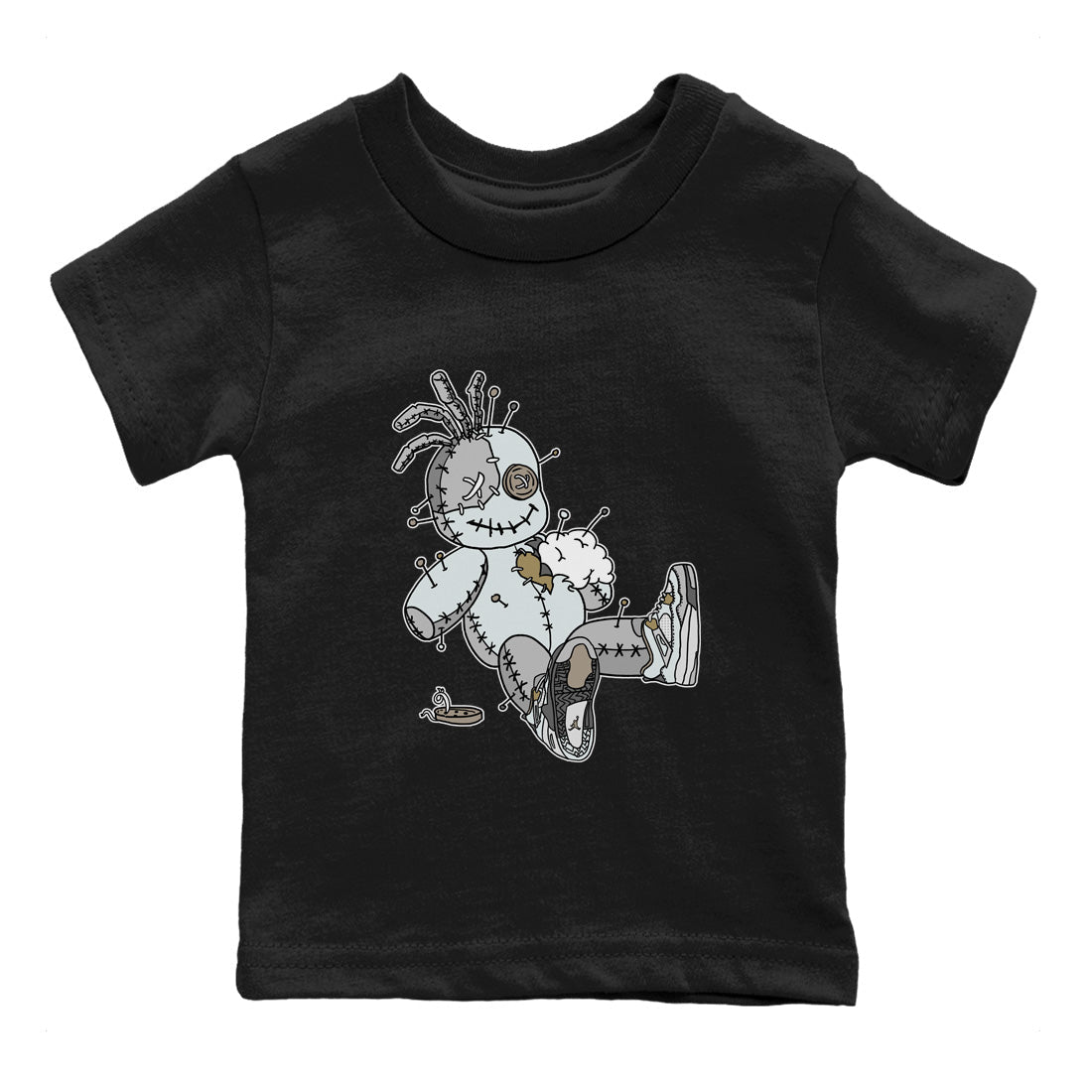 Jordan 4 Craft unique Halloween sneaker tee Voodoo Doll Sneaker Tees Jordan 4 Craft Sneaker Release Tees Kids Shirts