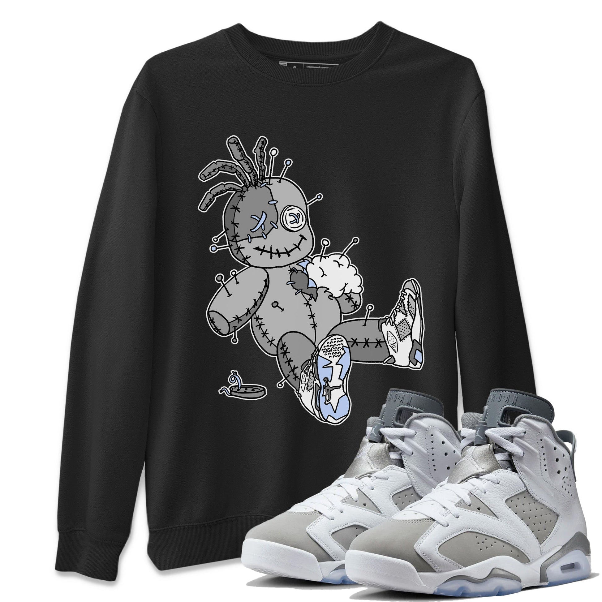 Jordan 6 Cool Grey unique Halloween sneaker tee Voodoo Doll Sneaker Tees Jordan 6 Cool Grey Sneaker Release Tees Unisex Shirts