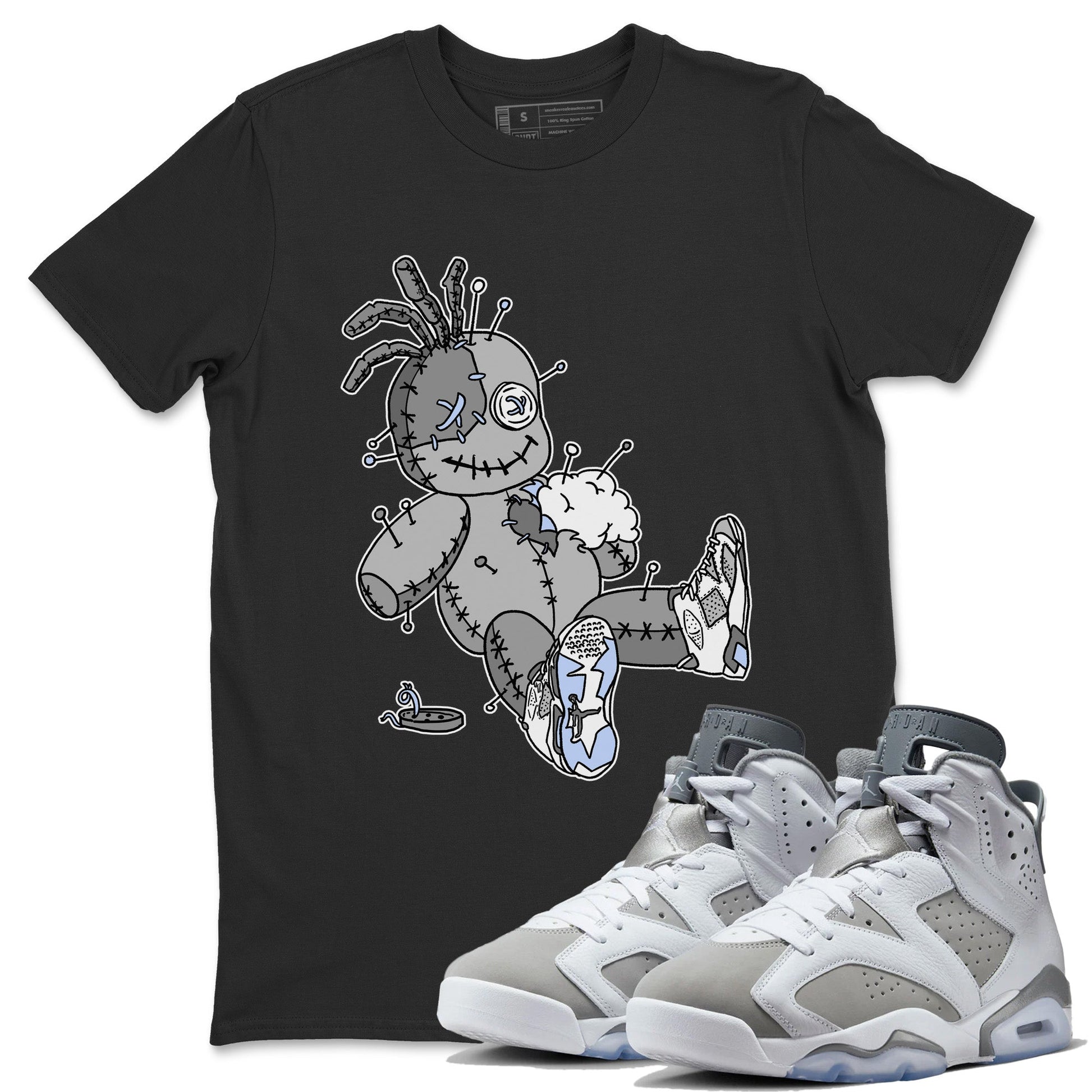 Jordan 6 Cool Grey unique Halloween sneaker tee Voodoo Doll Sneaker Tees Jordan 6 Cool Grey Sneaker Release Tees Unisex Shirts
