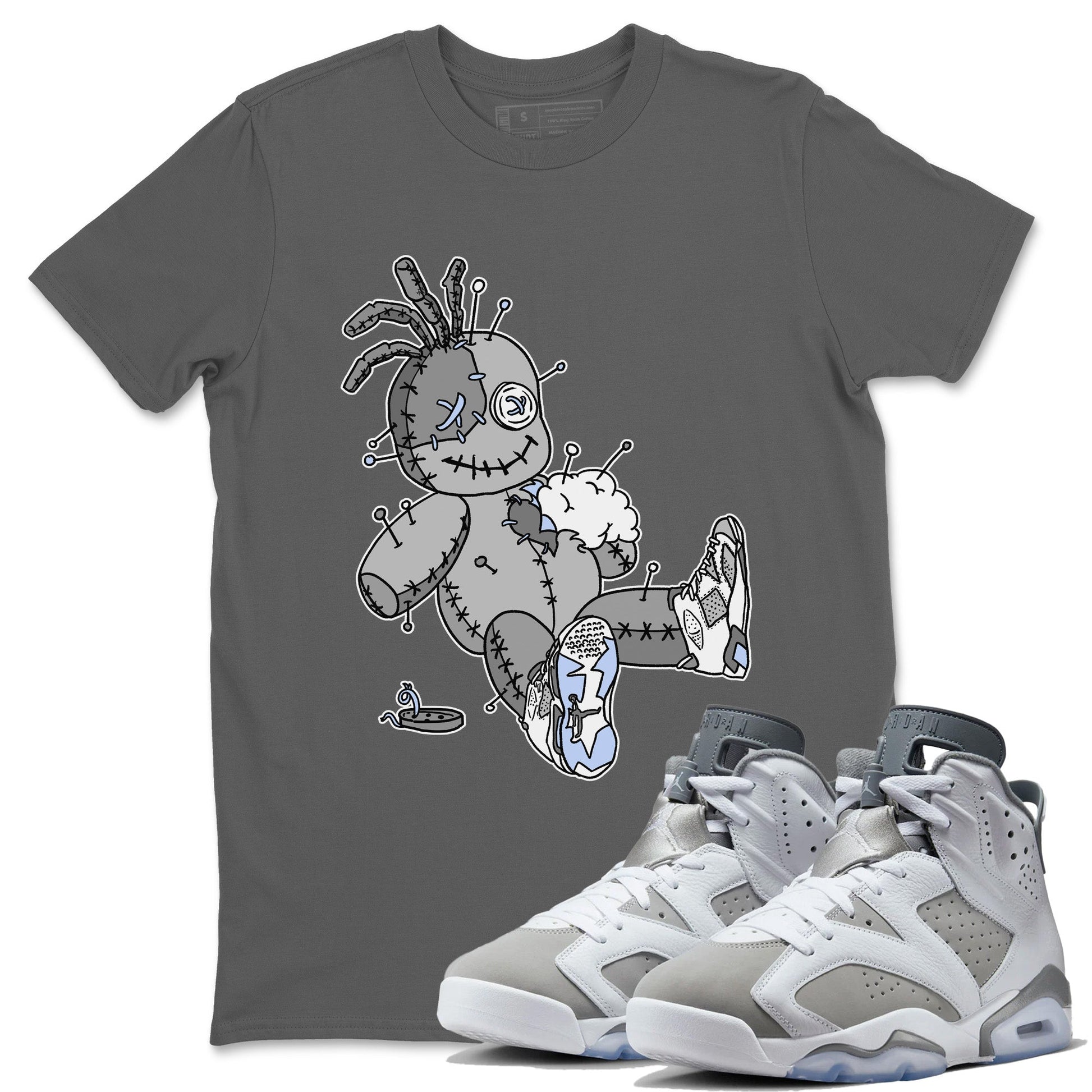 Jordan 6 Cool Grey unique Halloween sneaker tee Voodoo Doll Sneaker Tees Jordan 6 Cool Grey Sneaker Release Tees Unisex Shirts