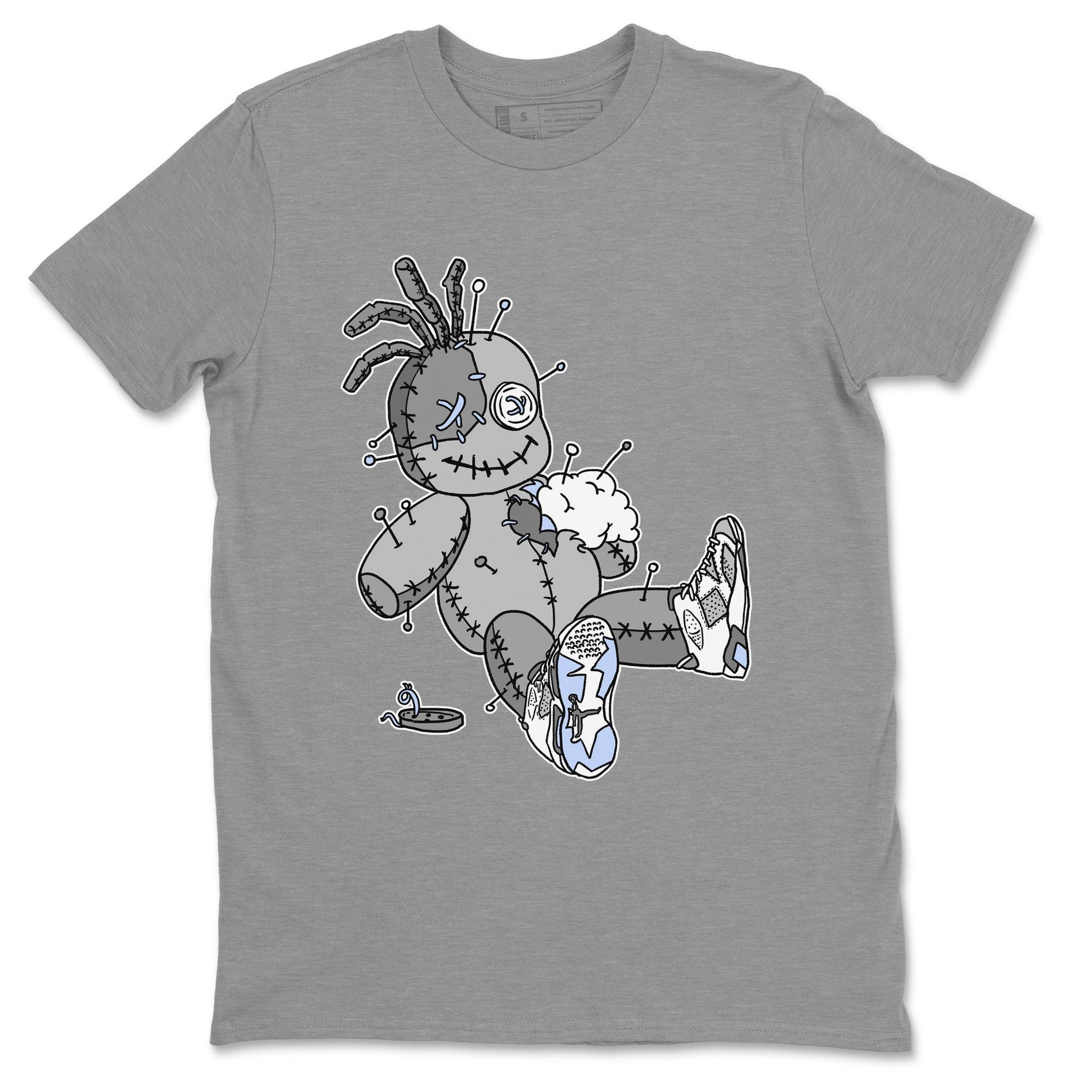 Jordan 6 Cool Grey unique Halloween sneaker tee Voodoo Doll Sneaker Tees Jordan 6 Cool Grey Sneaker Release Tees Unisex Shirts