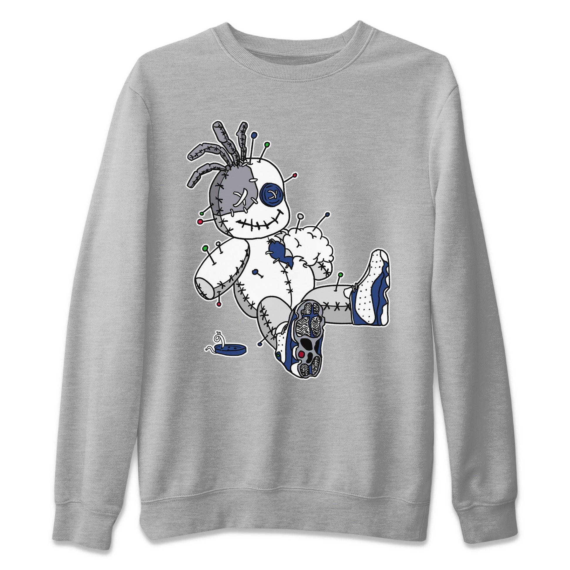 Jordan 13 French Blue unique Halloween sneaker tee Voodoo Doll Sneaker Tees Jordan 13 French Blue Sneaker Release Tees Unisex Shirts