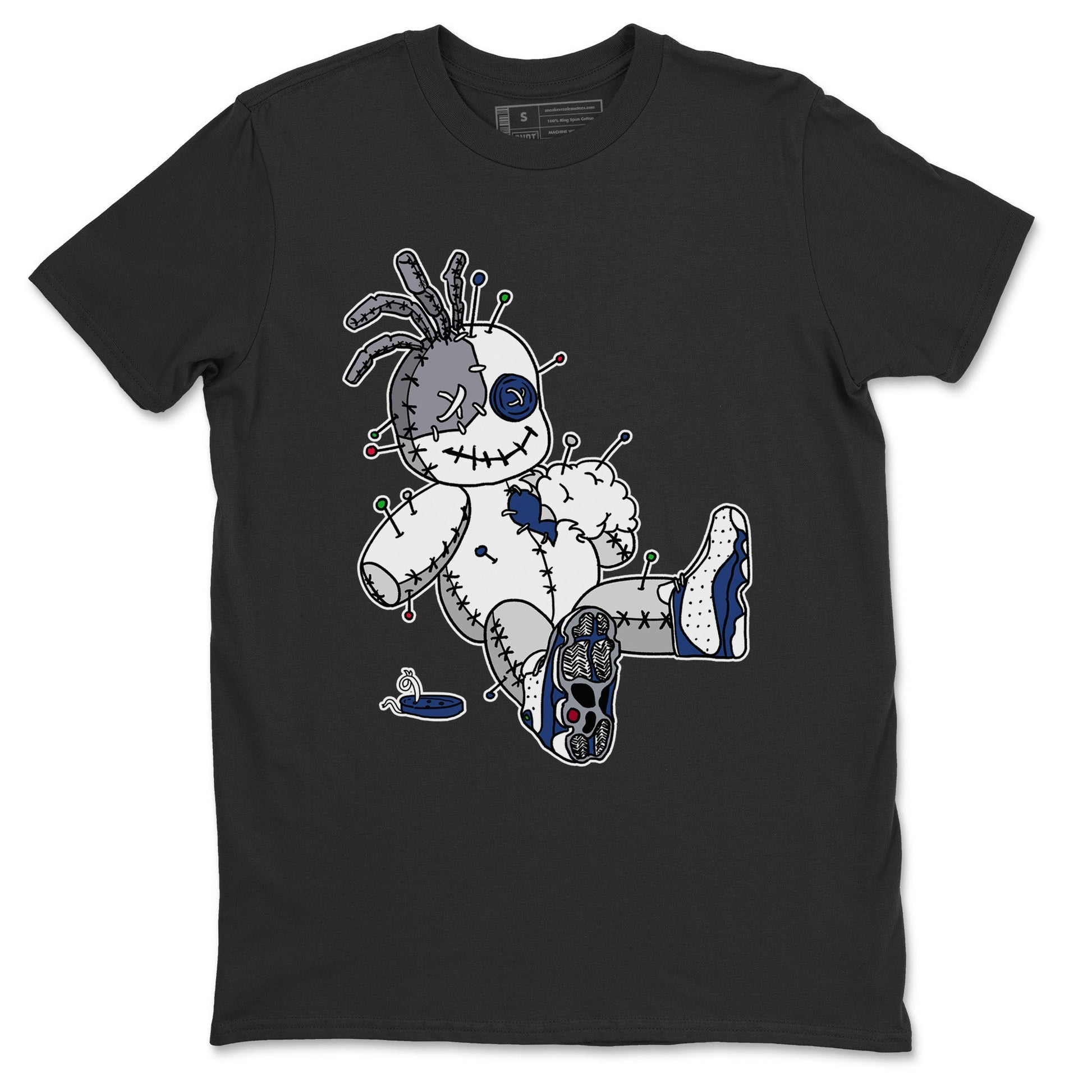 Jordan 13 French Blue unique Halloween sneaker tee Voodoo Doll Sneaker Tees Jordan 13 French Blue Sneaker Release Tees Unisex Shirts