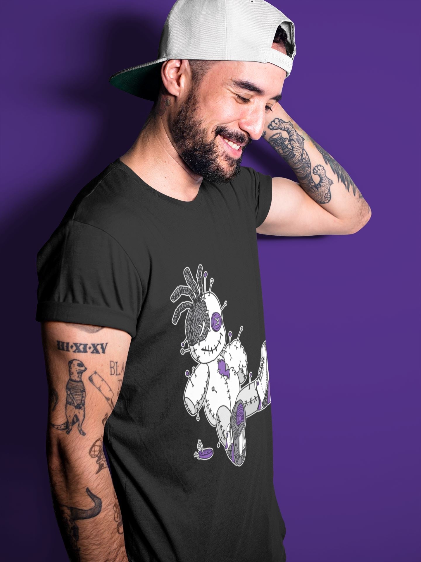 Jordan 3 Dark Iris unique Halloween sneaker tee Voodoo Doll Sneaker Tees Jordan 3 Dark Iris Sneaker Release Tees Unisex Shirts