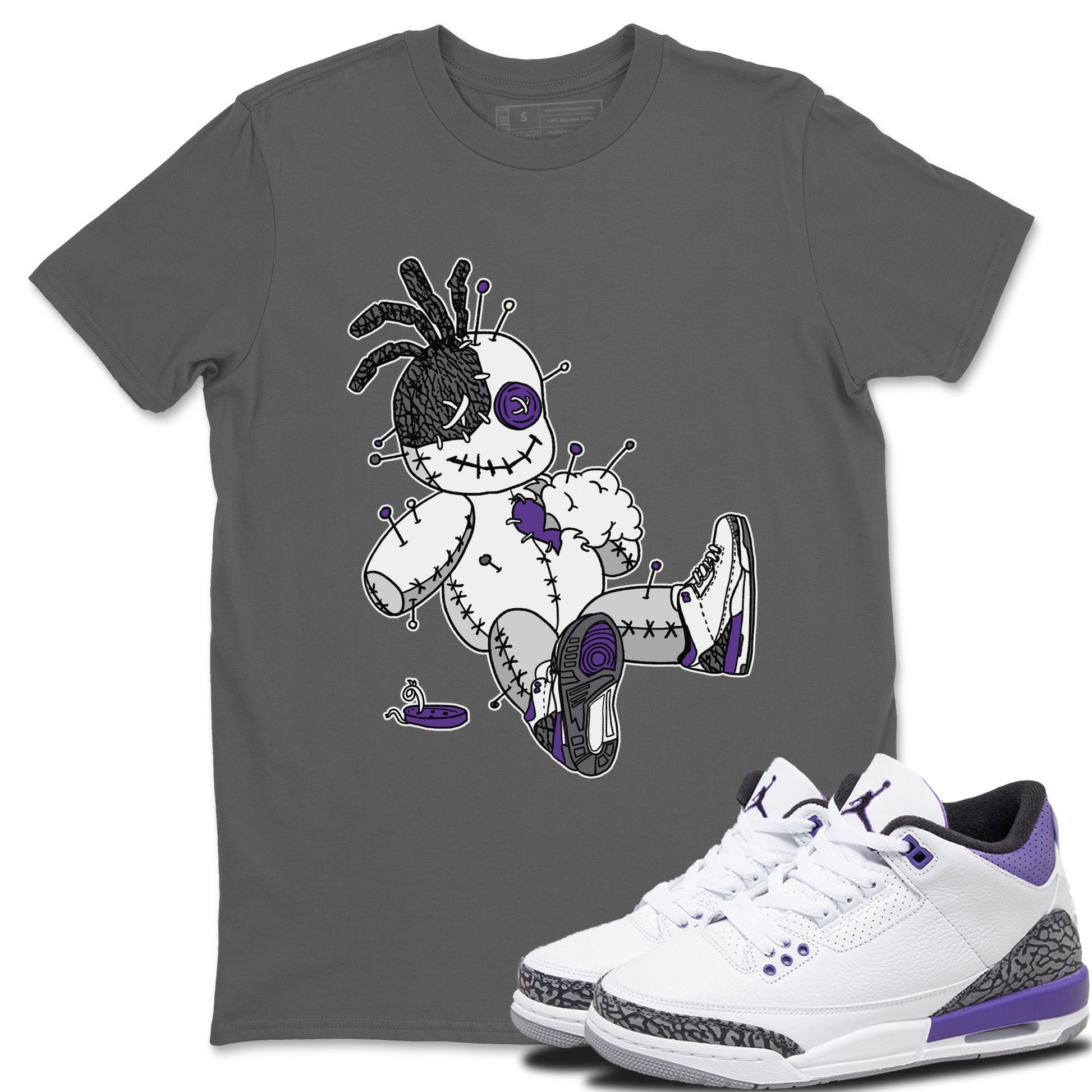 Jordan 3 Dark Iris unique Halloween sneaker tee Voodoo Doll Sneaker Tees Jordan 3 Dark Iris Sneaker Release Tees Unisex Shirts