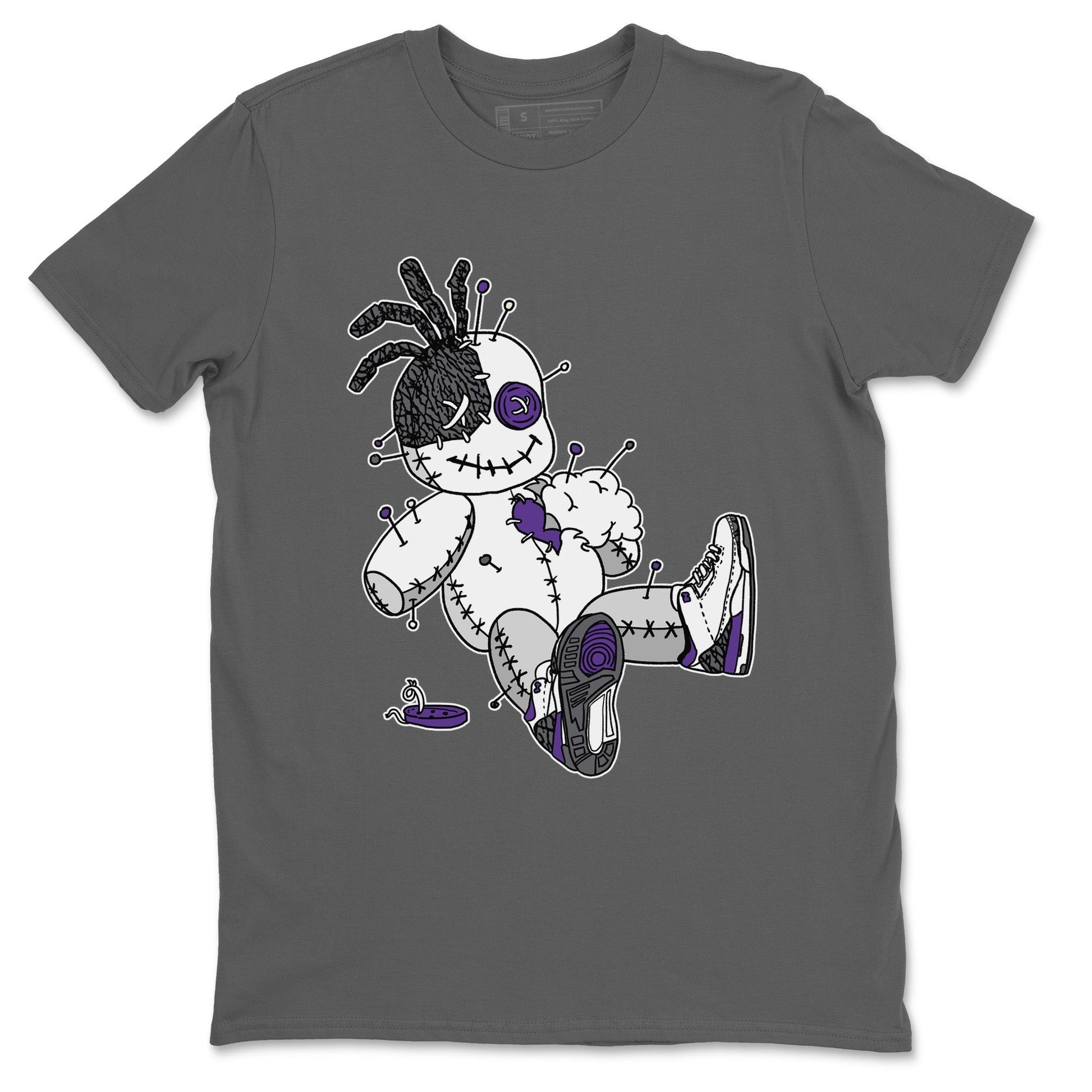 Jordan 3 Dark Iris unique Halloween sneaker tee Voodoo Doll Sneaker Tees Jordan 3 Dark Iris Sneaker Release Tees Unisex Shirts