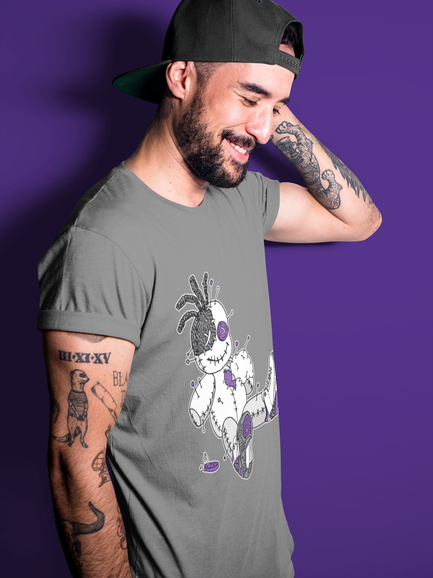 Jordan 3 Dark Iris unique Halloween sneaker tee Voodoo Doll Sneaker Tees Jordan 3 Dark Iris Sneaker Release Tees Unisex Shirts