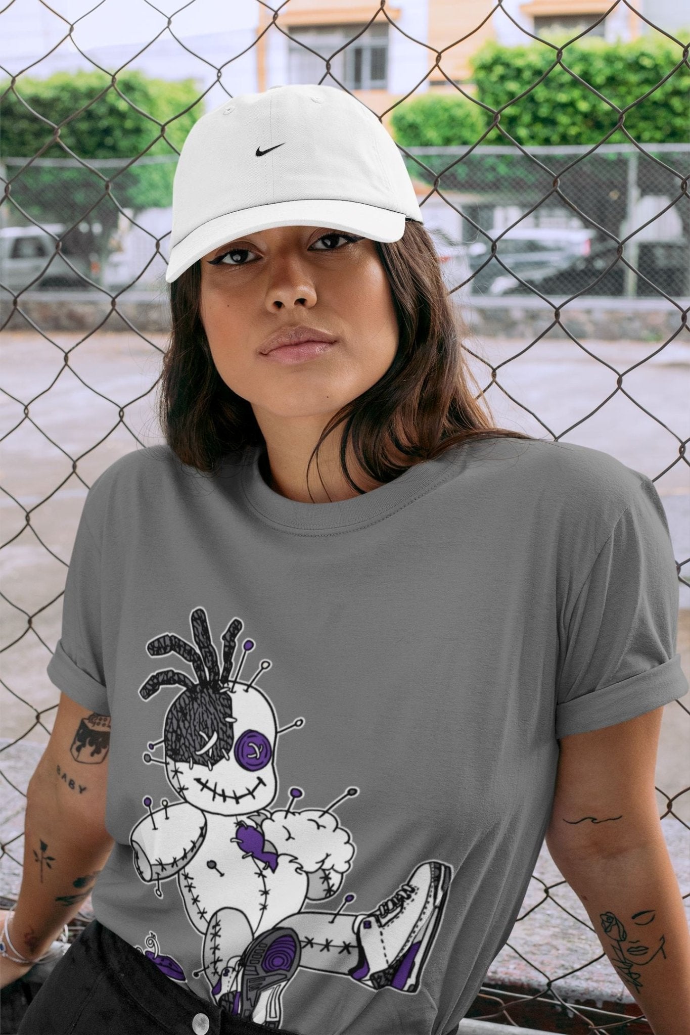 Jordan 3 Dark Iris unique Halloween sneaker tee Voodoo Doll Sneaker Tees Jordan 3 Dark Iris Sneaker Release Tees Unisex Shirts