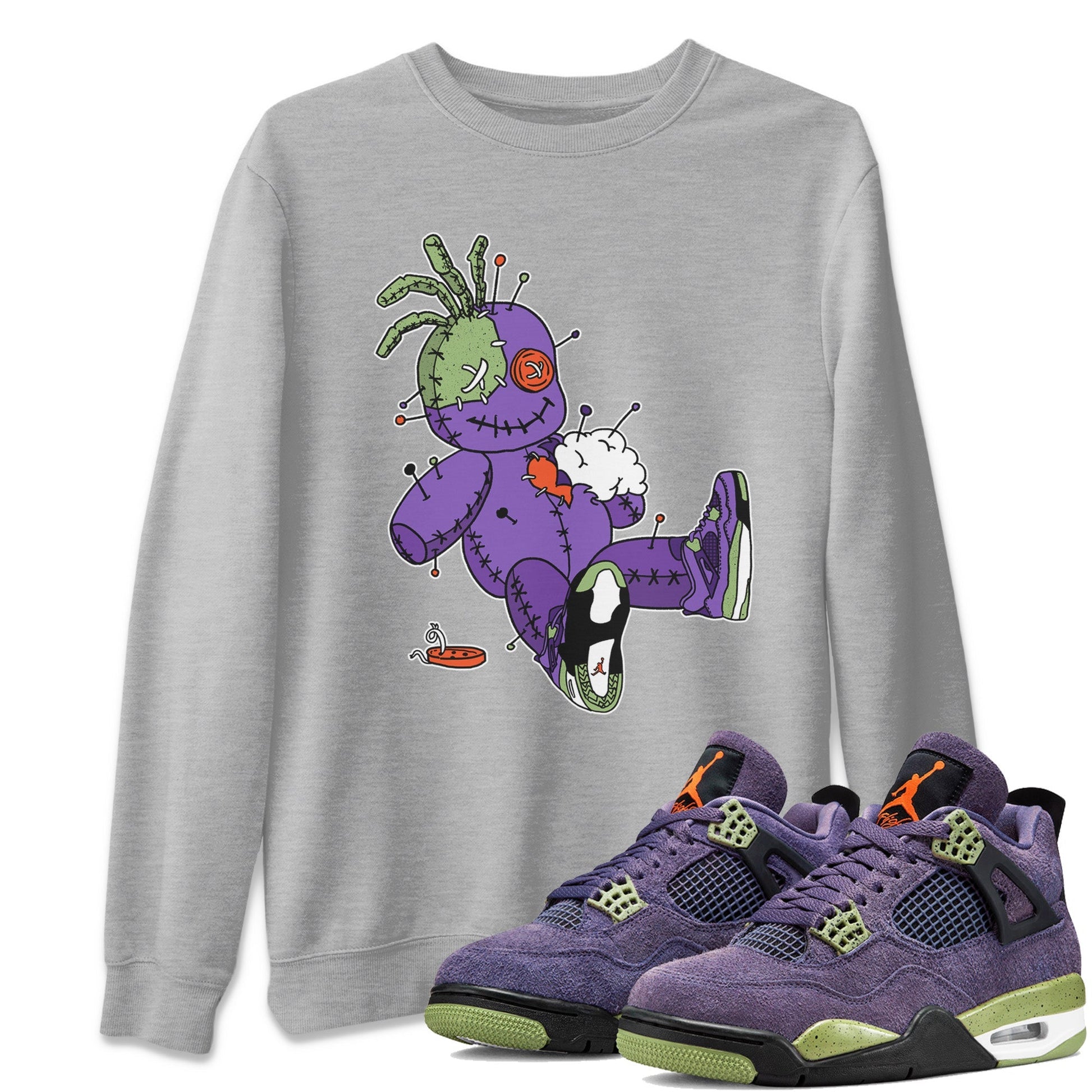 Jordan 4 Canyon Purple unique Halloween sneaker tee Voodoo Doll Sneaker Tees Jordan 4 Canyon Purple Sneaker Release Tees Unisex Shirts
