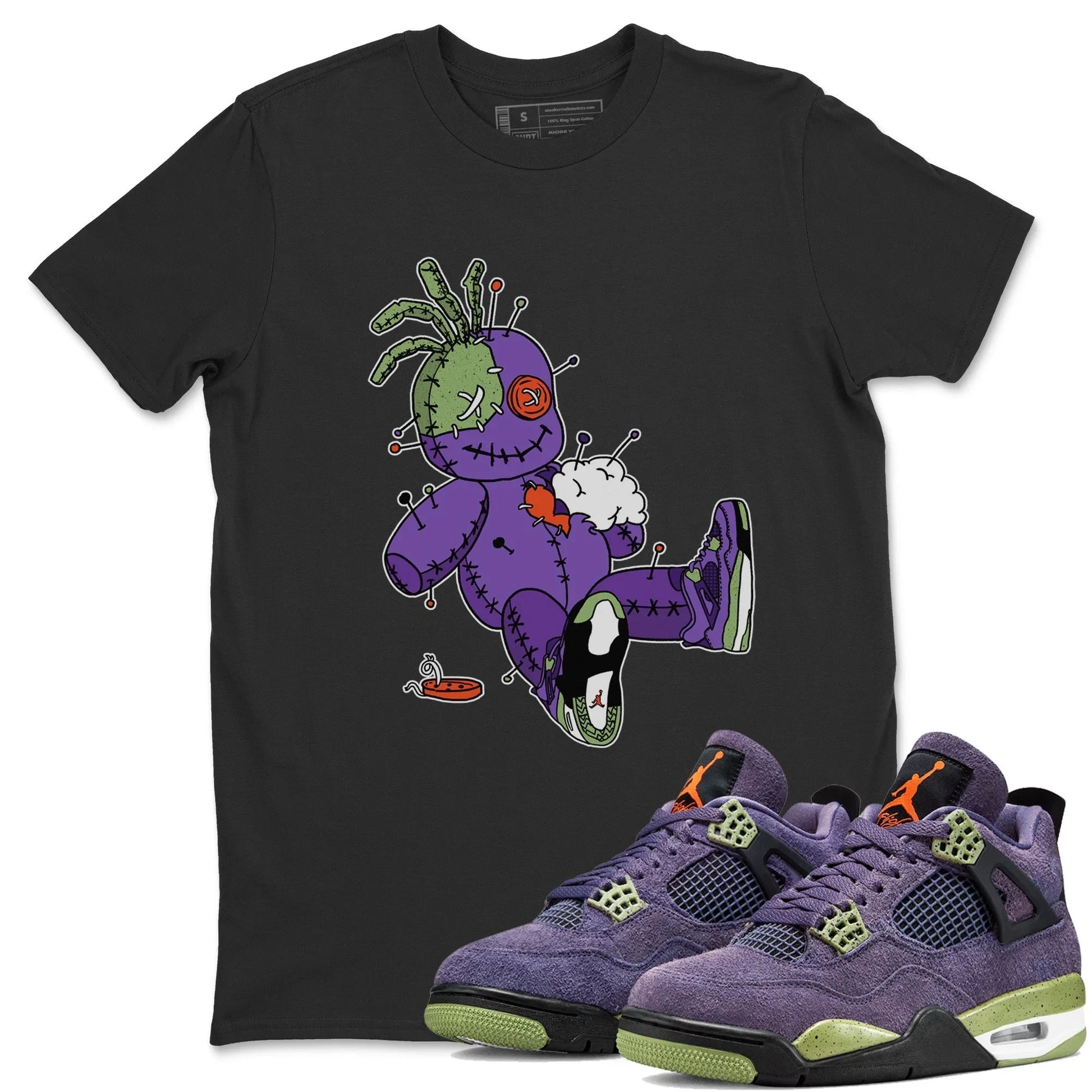 Jordan 4 Canyon Purple unique Halloween sneaker tee Voodoo Doll Sneaker Tees Jordan 4 Canyon Purple Sneaker Release Tees Unisex Shirts