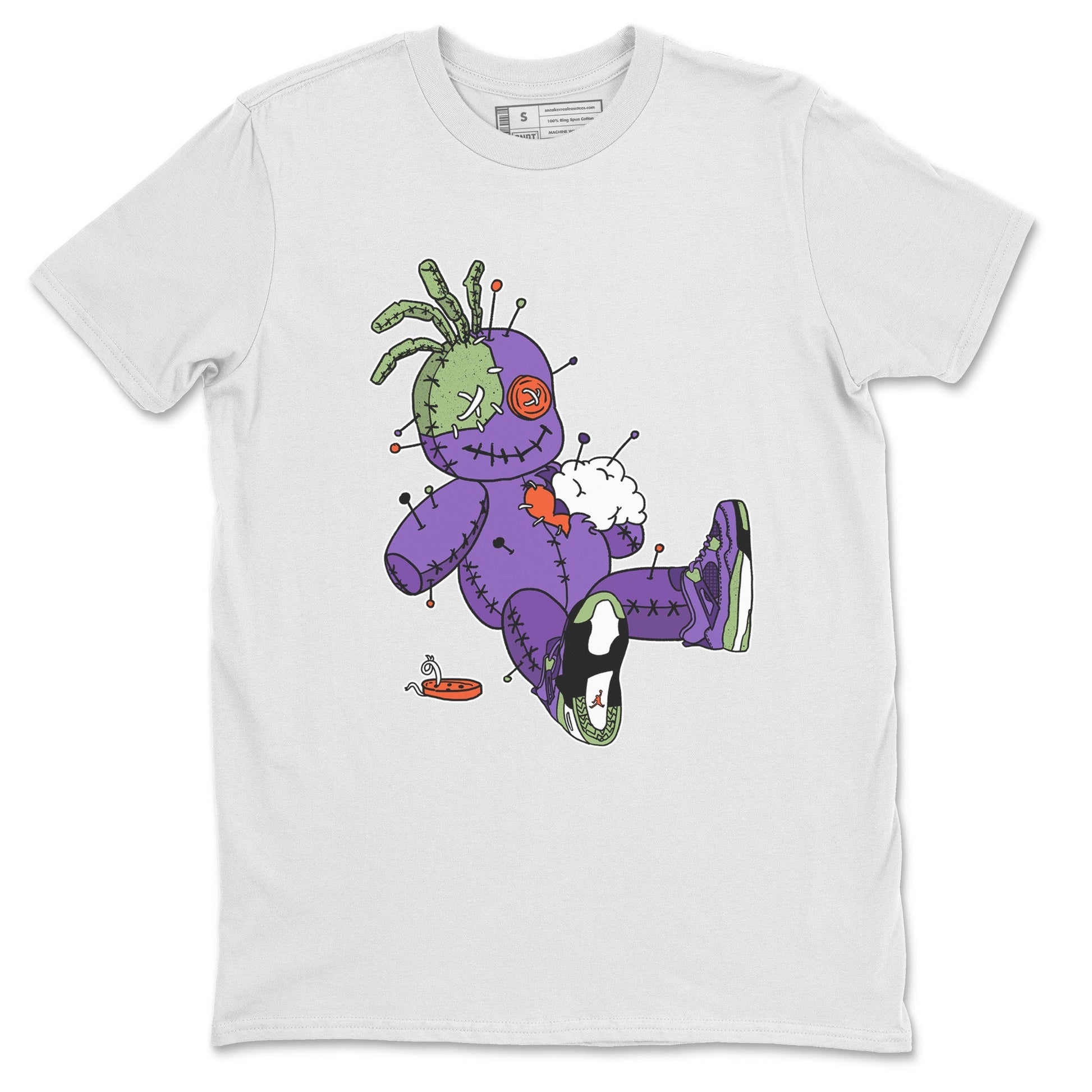 Jordan 4 Canyon Purple unique Halloween sneaker tee Voodoo Doll Sneaker Tees Jordan 4 Canyon Purple Sneaker Release Tees Unisex Shirts