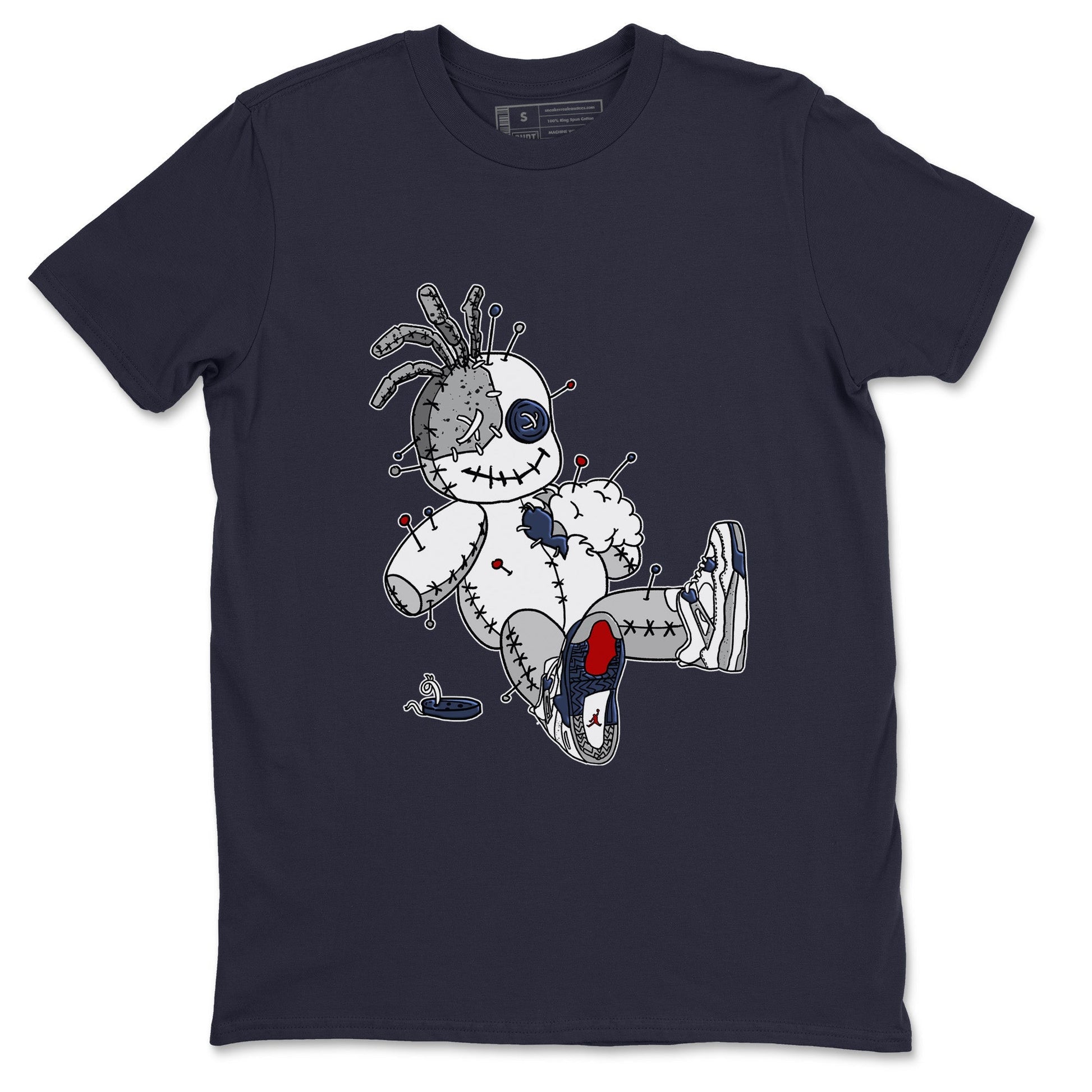 Jordan 4 Midnight Navy unique Halloween sneaker tee Voodoo Doll Sneaker Tees Jordan 4 Midnight Navy Sneaker Release Tees Unisex Shirts