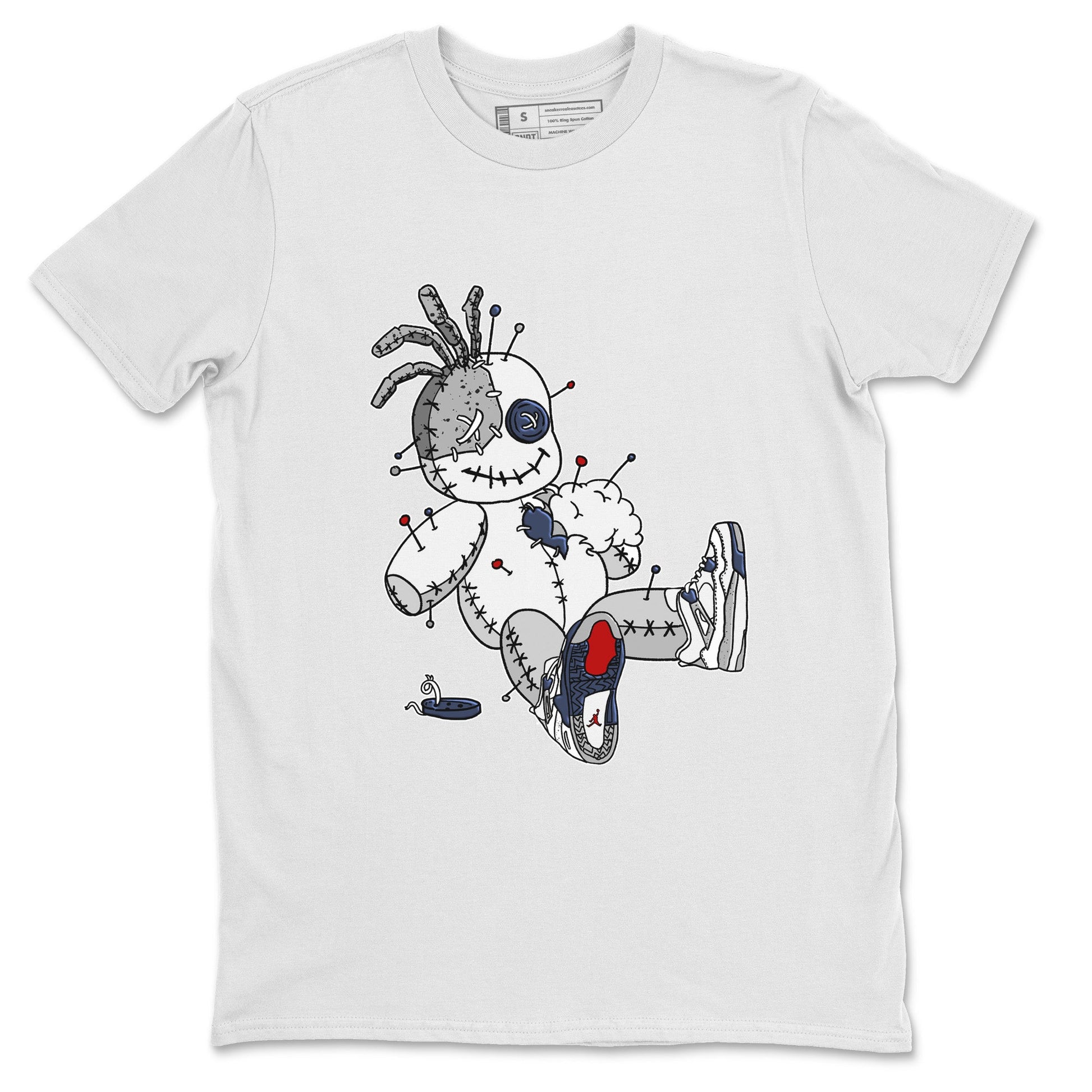 Jordan 4 Midnight Navy unique Halloween sneaker tee Voodoo Doll Sneaker Tees Jordan 4 Midnight Navy Sneaker Release Tees Unisex Shirts