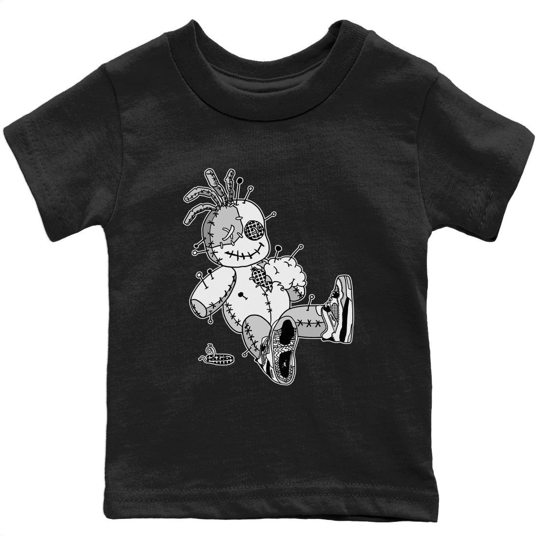 Jordan 4 Military Black unique Halloween sneaker tee Voodoo Doll Sneaker Tees Jordan 4 Military Black Sneaker Release Tees Kids Shirts