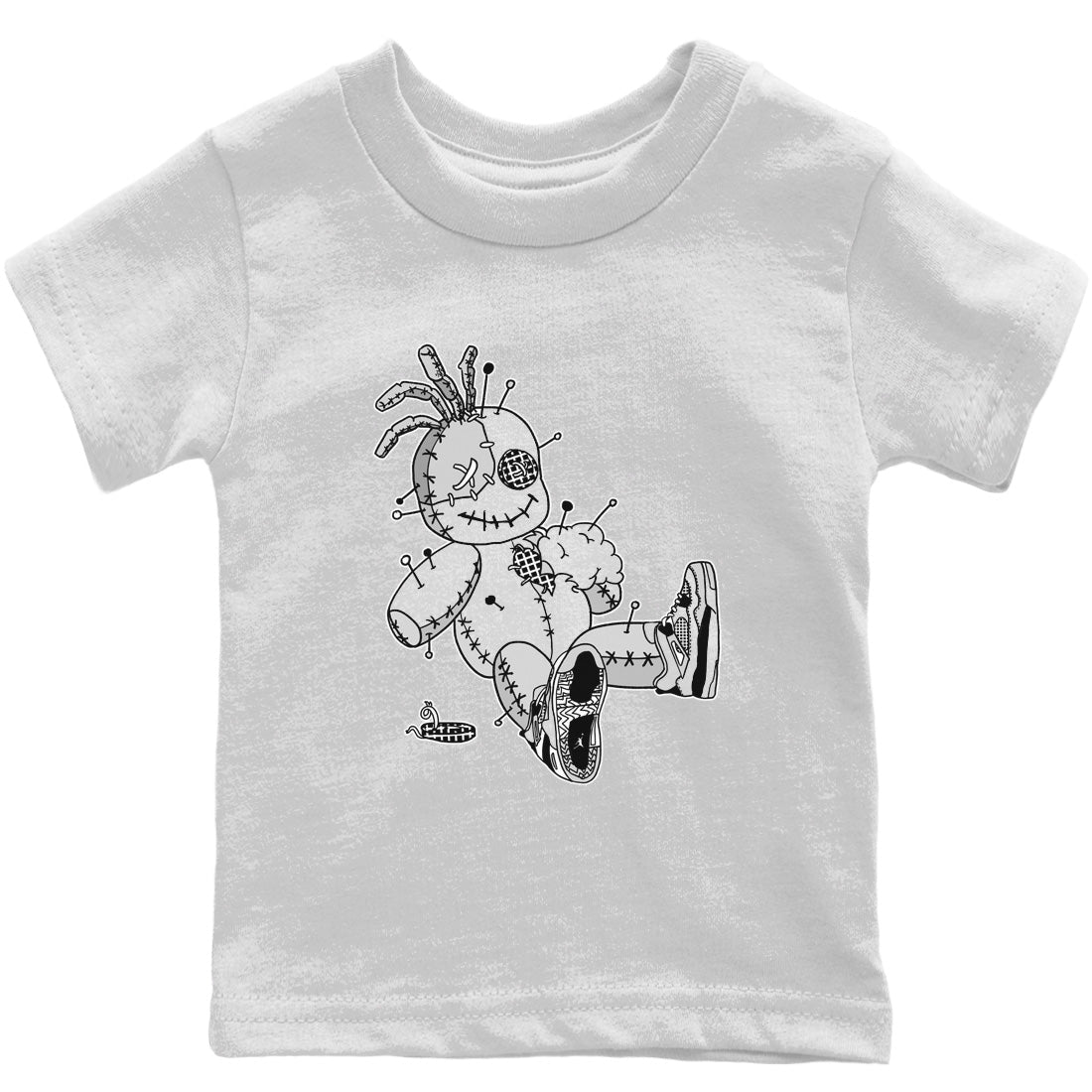 Jordan 4 Military Black unique Halloween sneaker tee Voodoo Doll Sneaker Tees Jordan 4 Military Black Sneaker Release Tees Kids Shirts