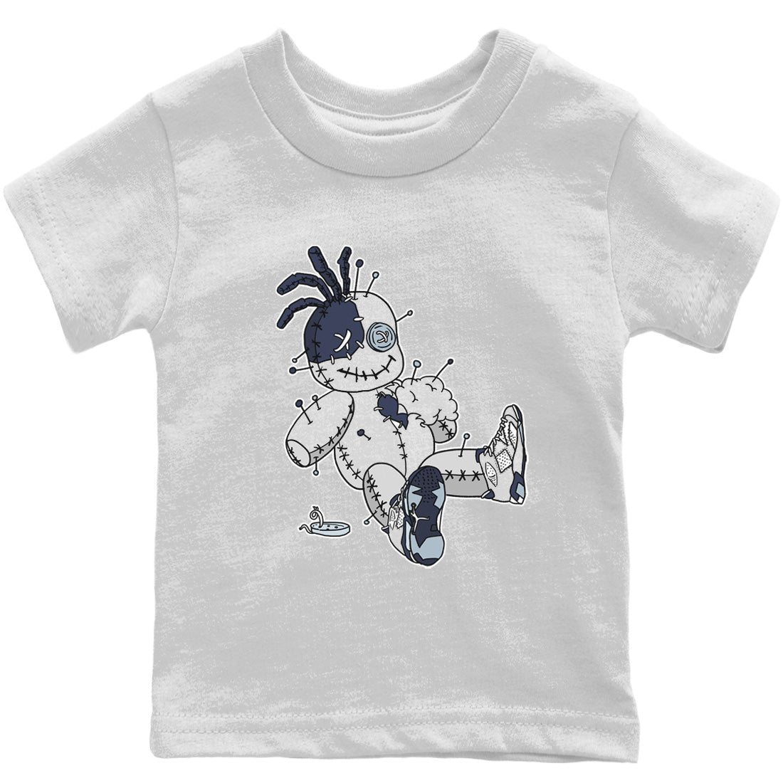 Jordan 6 Midnight Navy unique Halloween sneaker tee Voodoo Doll Sneaker Tees Jordan 6 Midnight Navy Sneaker Release Tees Kids Shirts