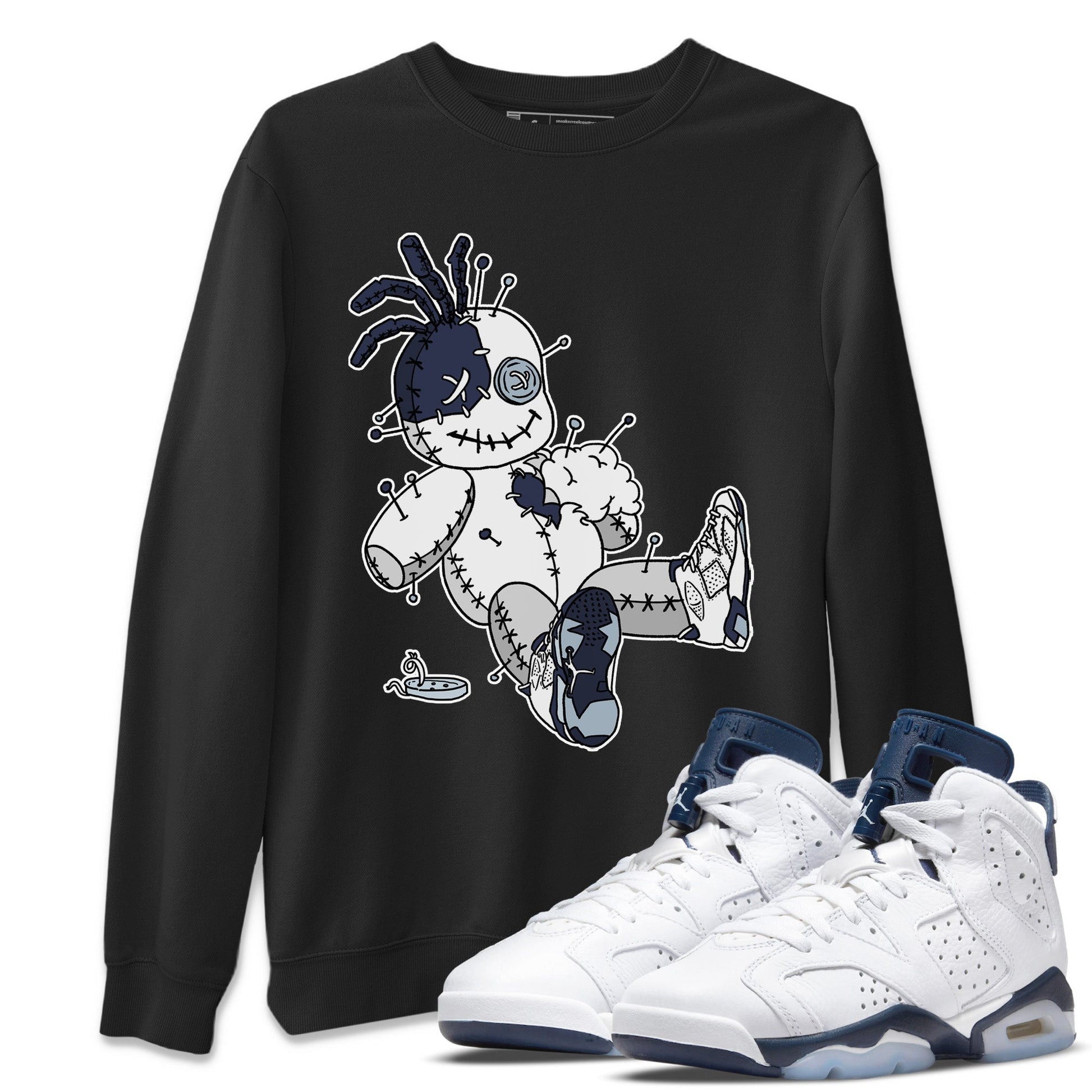 Jordan 6 Midnight Navy unique Halloween sneaker tee Voodoo Doll Sneaker Tees Jordan 6 Midnight Navy Sneaker Release Tees Unisex Shirts