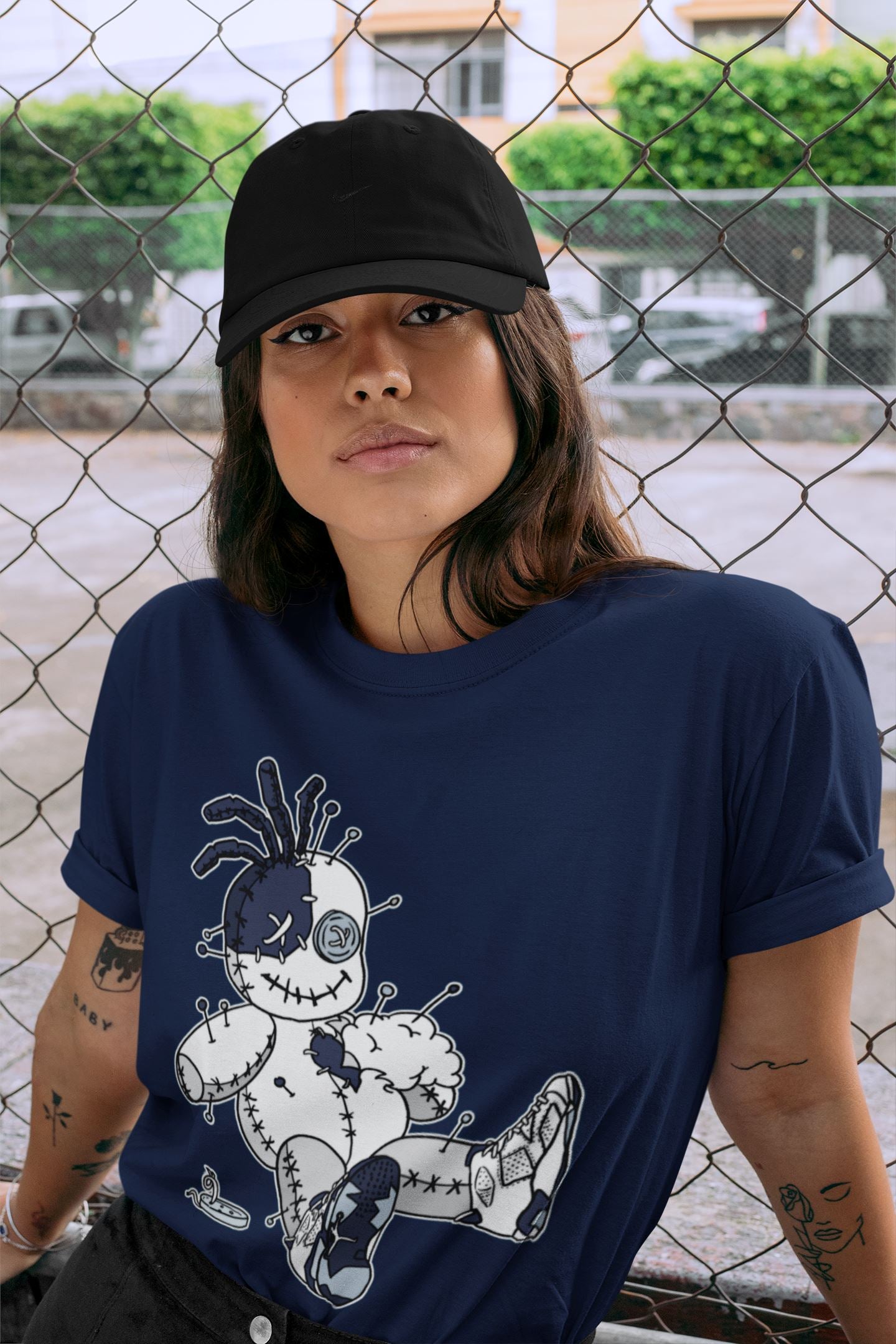Jordan 6 Midnight Navy unique Halloween sneaker tee Voodoo Doll Sneaker Tees Jordan 6 Midnight Navy Sneaker Release Tees Unisex Shirts