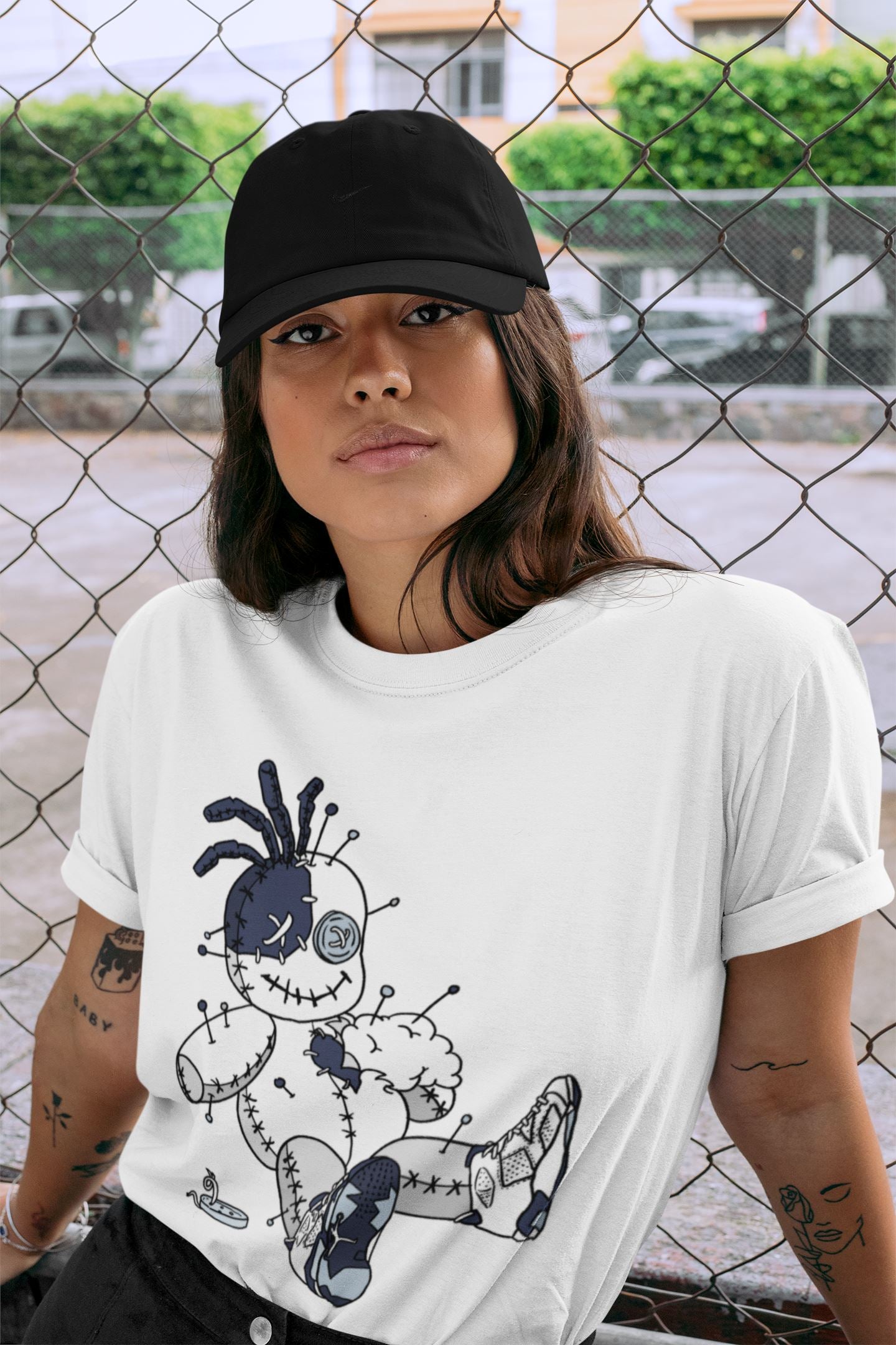 Jordan 6 Midnight Navy unique Halloween sneaker tee Voodoo Doll Sneaker Tees Jordan 6 Midnight Navy Sneaker Release Tees Unisex Shirts
