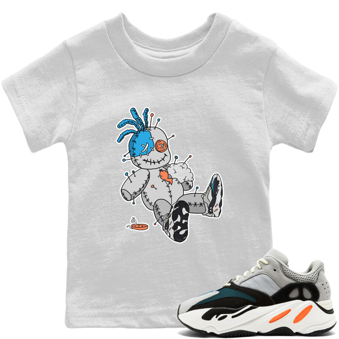 Yeezy 700 Wave Runner Sneaker Match Tees Voodoo Doll Sneaker Tees Yeezy 700 Wave Runner Sneaker Release Tees Kids Shirts