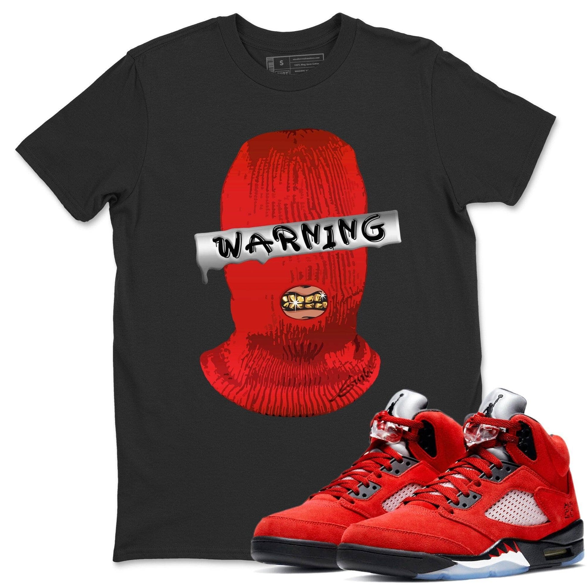 Jordan 5 Raging Bull Sneaker Match Tees Warning Sneaker Tees Jordan 5 Raging Bull Sneaker Release Tees Unisex Shirts