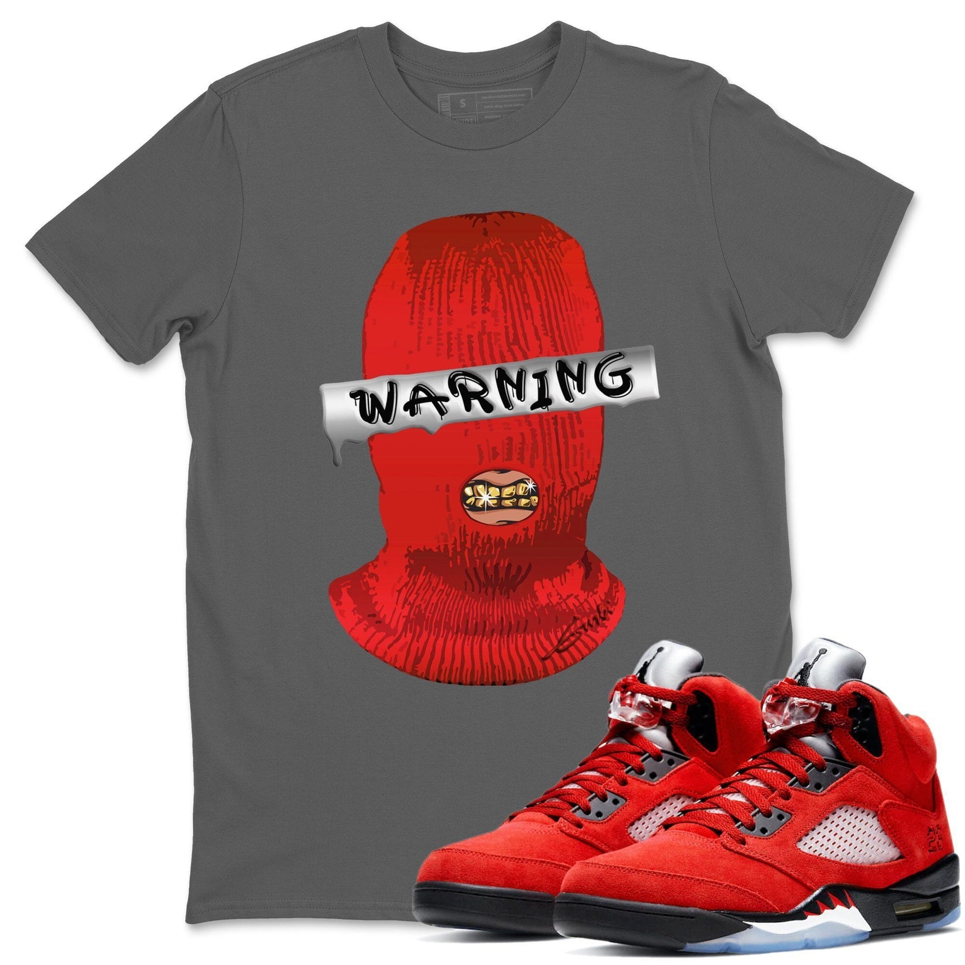 Jordan 5 Raging Bull Sneaker Match Tees Warning Sneaker Tees Jordan 5 Raging Bull Sneaker Release Tees Unisex Shirts