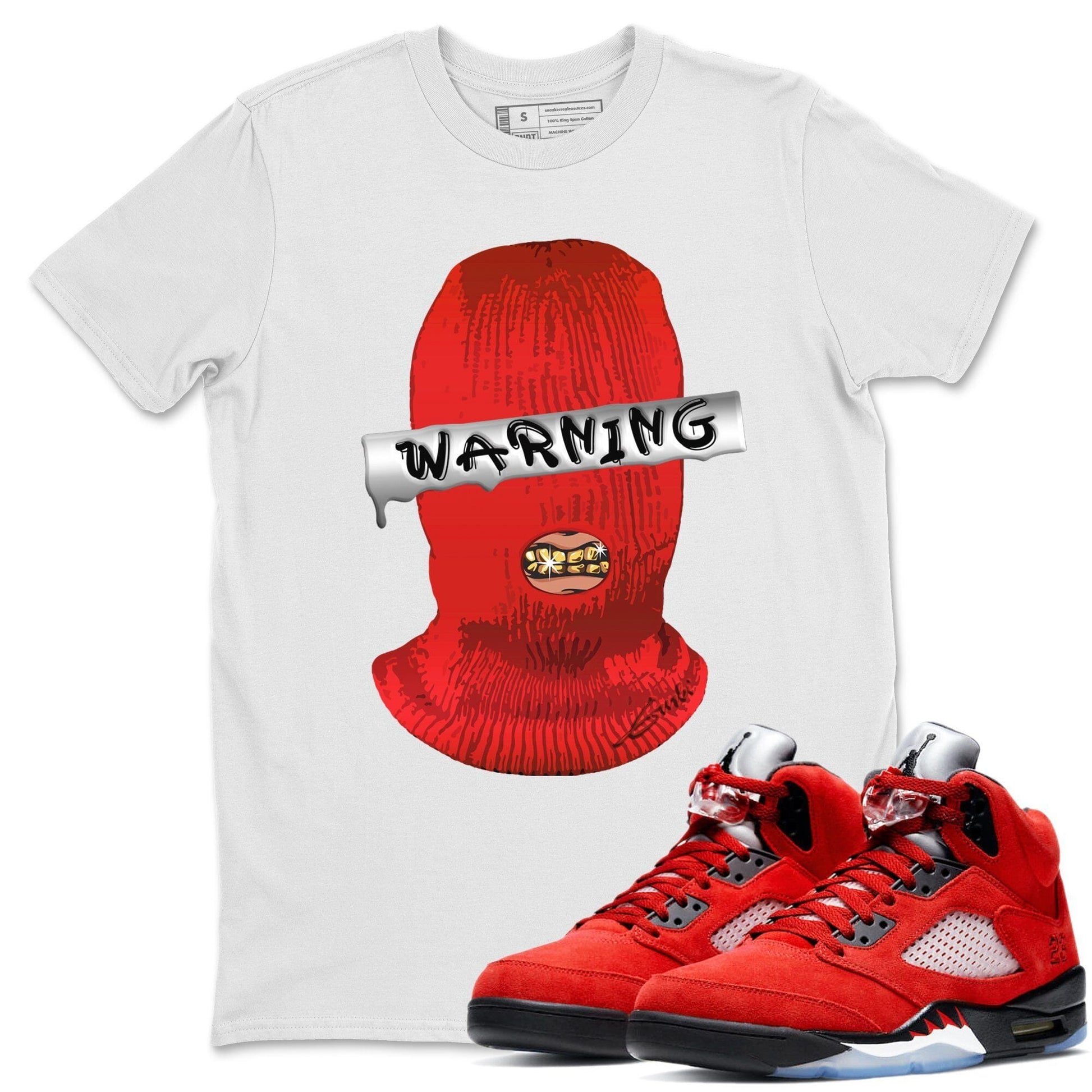 Jordan 5 Raging Bull Sneaker Match Tees Warning Sneaker Tees Jordan 5 Raging Bull Sneaker Release Tees Unisex Shirts