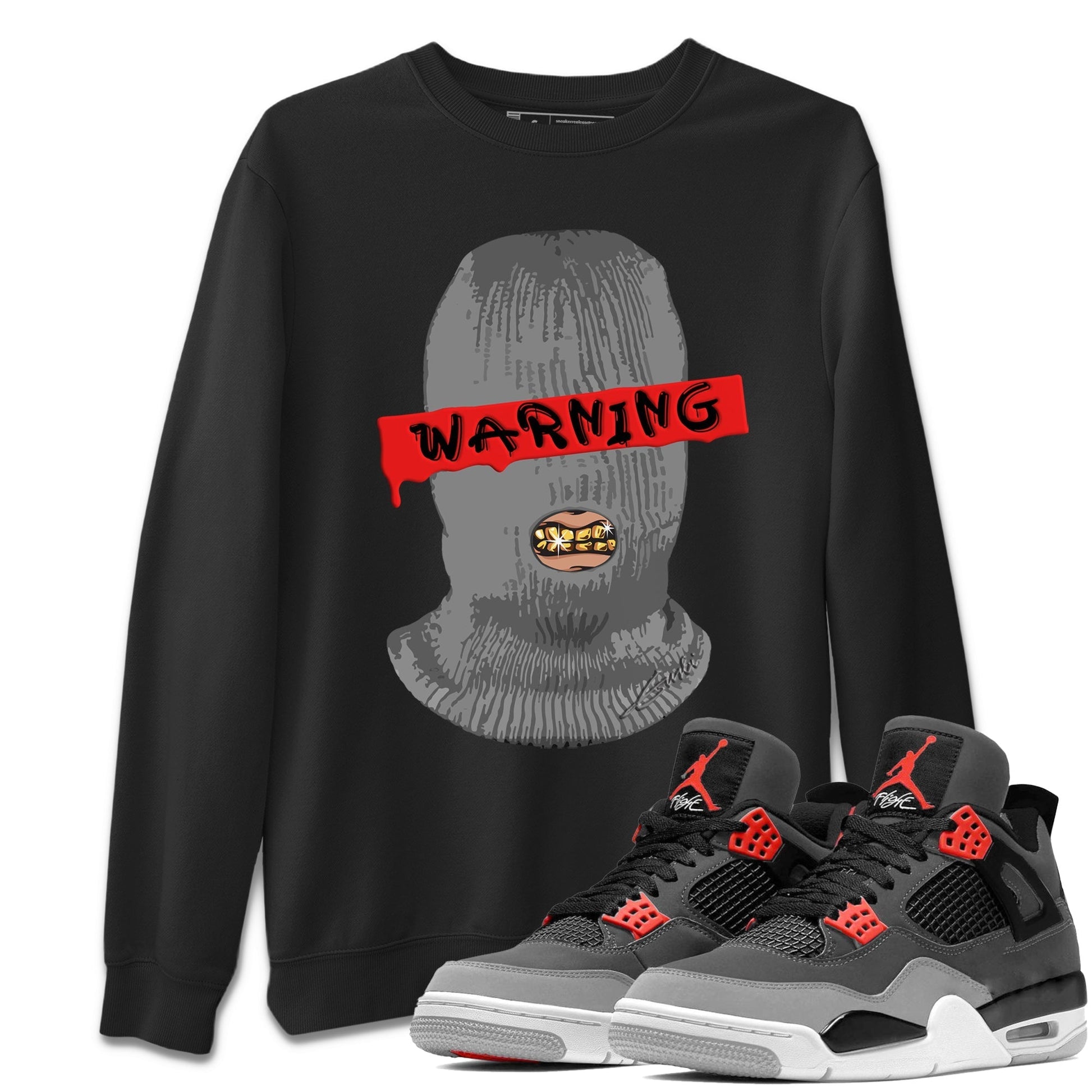 Jordan 4 Infrared Sneaker Match Tees Warning Sneaker Tees Jordan 4 Infrared Sneaker Release Tees Unisex Shirts
