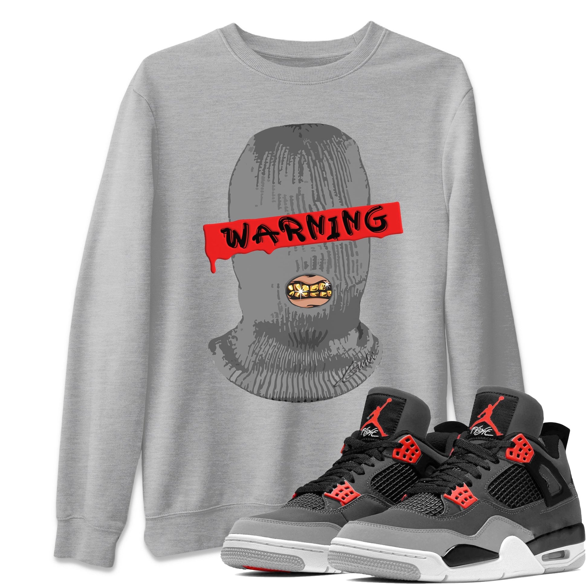 Jordan 4 Infrared Sneaker Match Tees Warning Sneaker Tees Jordan 4 Infrared Sneaker Release Tees Unisex Shirts