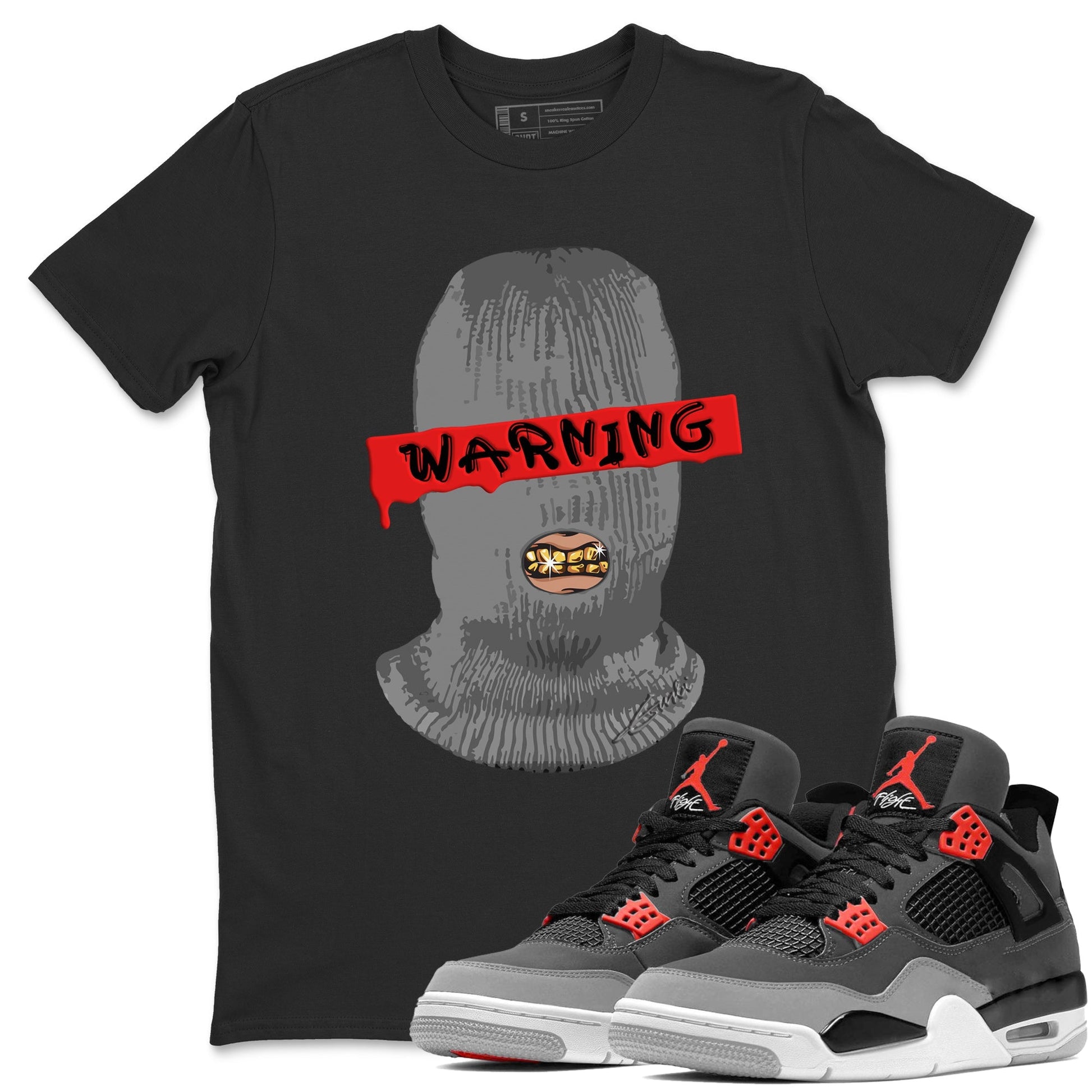 Jordan 4 Infrared Sneaker Match Tees Warning Sneaker Tees Jordan 4 Infrared Sneaker Release Tees Unisex Shirts