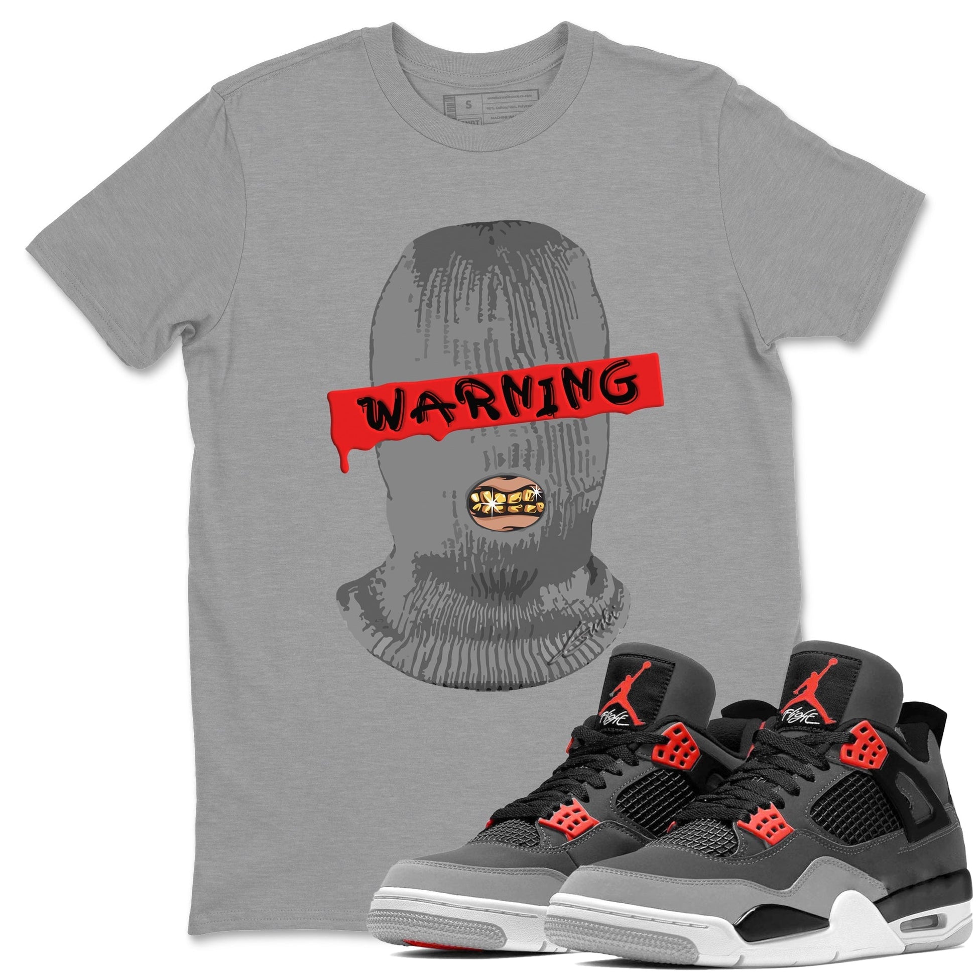 Jordan 4 Infrared Sneaker Match Tees Warning Sneaker Tees Jordan 4 Infrared Sneaker Release Tees Unisex Shirts