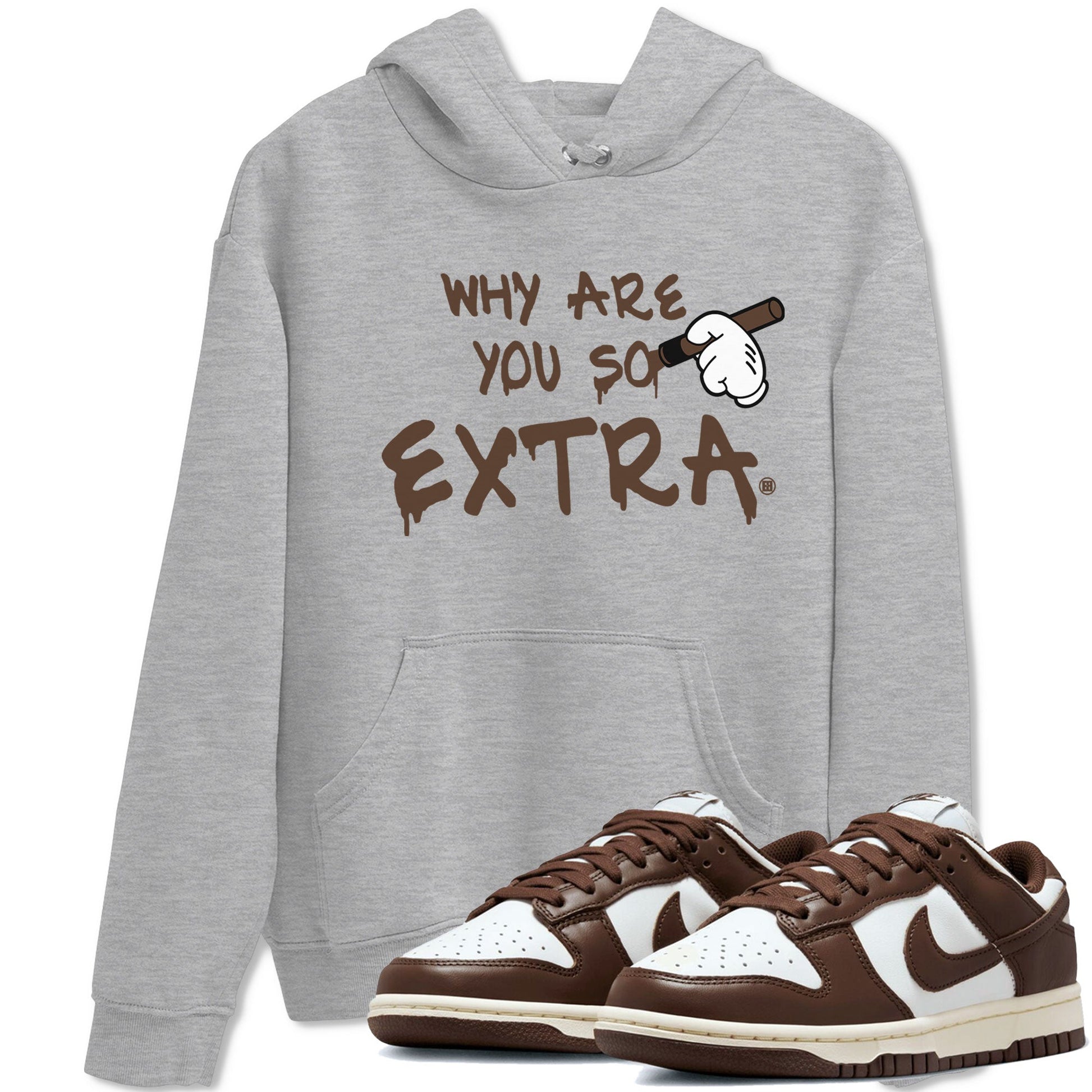 Dunk Low WMNS Cacao Wow sneaker shirt to match jordans Why Are You So Extra sneaker tees Dunk Cacao Wow SNRT Sneaker Tees Crew Neck Unisex Cotton Sneaker T-Shirt Heather Grey 1 T-Shirt