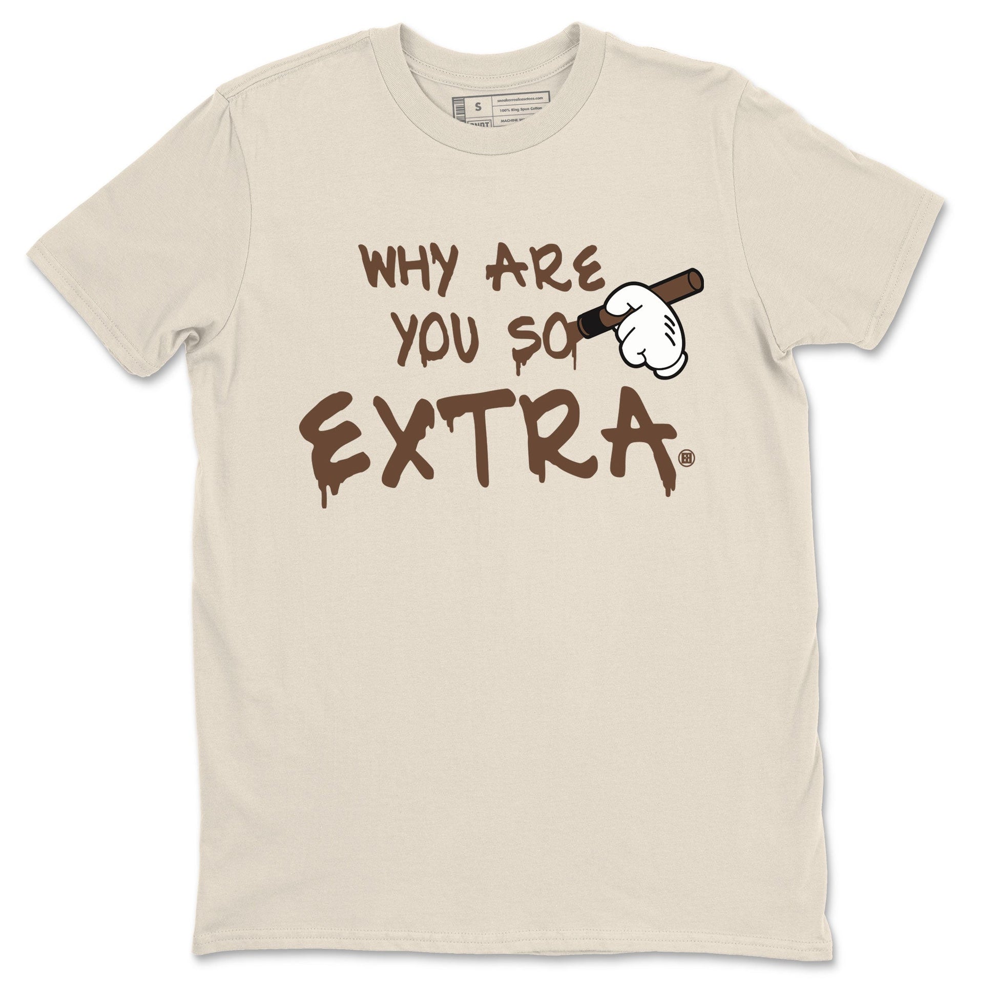 Dunk Low WMNS Cacao Wow sneaker shirt to match jordans Why Are You So Extra sneaker tees Dunk Cacao Wow SNRT Sneaker Tees Crew Neck Unisex Cotton Sneaker T-Shirt Natural 2 T-Shirt
