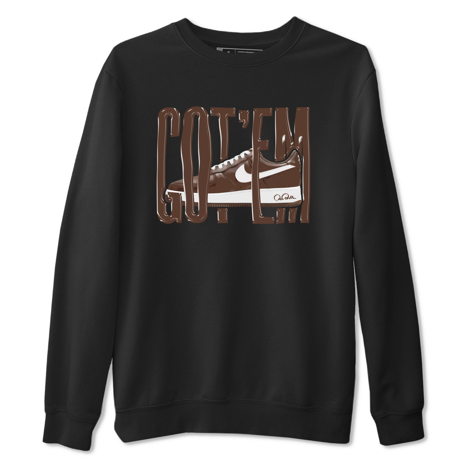 Air Force Low Chocolate shirt to match jordans Wiggling Gotem sneaker tees chocolate Nike Air Force Low Chocolate SNRT Sneaker Release Tees Unisex Black 2 T-Shirt