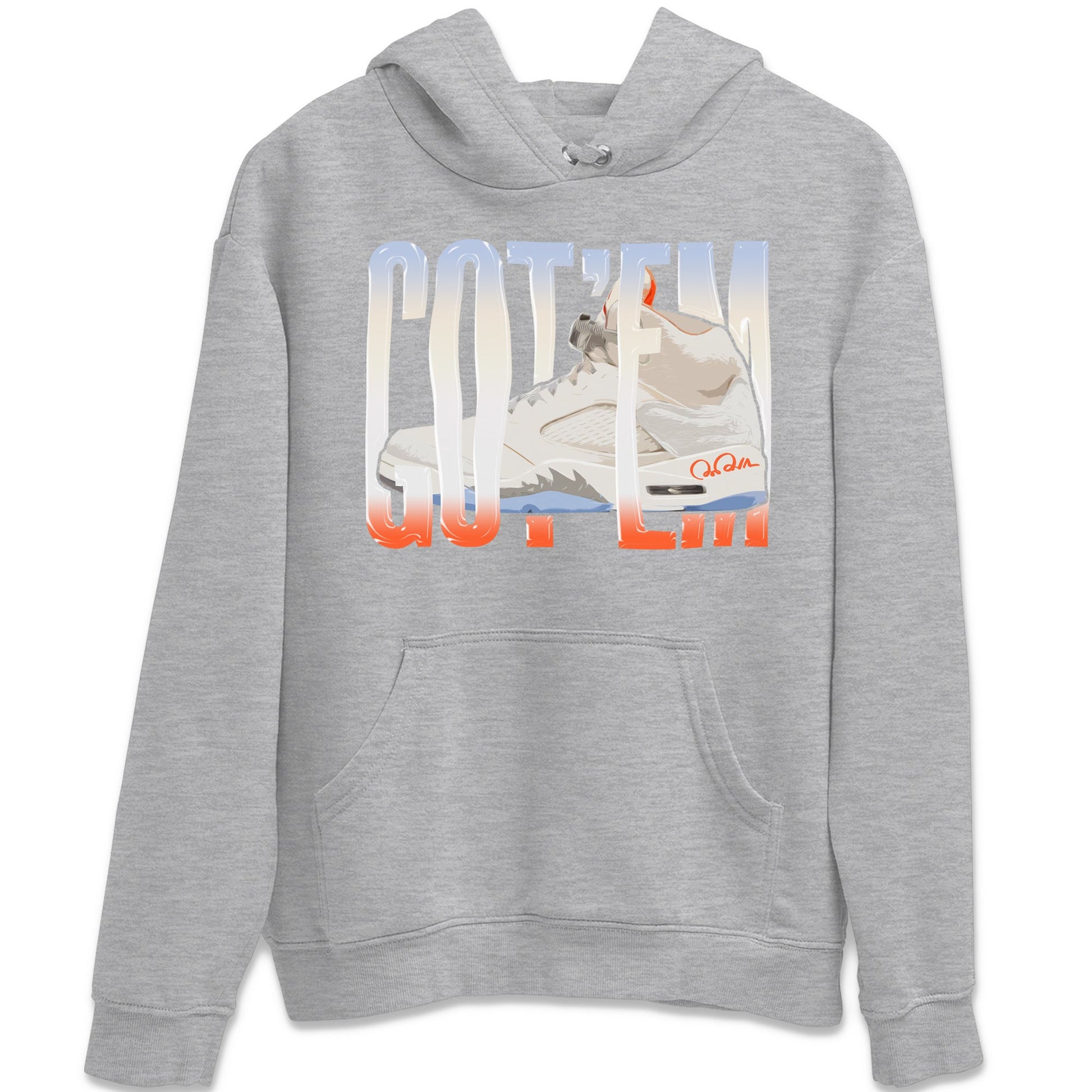 Air Jordan 5 Craft Sneaker Match Tees Wiggling Gotem Sneaker Tees AJ5 SE Craft Sneaker Release Tees Unisex Shirts Heather Grey 2
