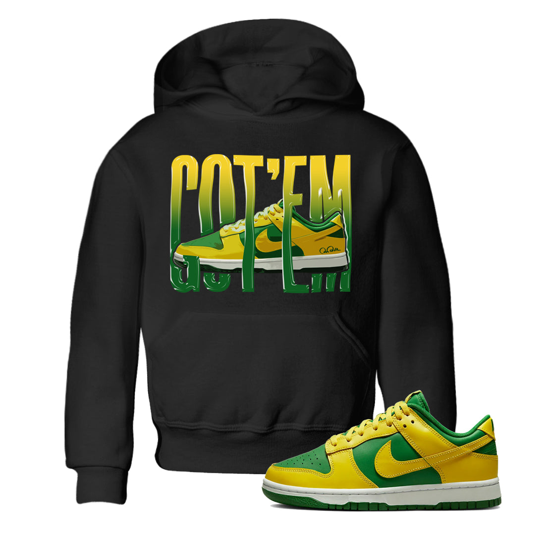 Dunk Reverse Brazil Sneaker Match Tees Wiggling Gotem Sneaker Tees Dunk Reverse Brazil Sneaker Release Tees Kids Shirts
