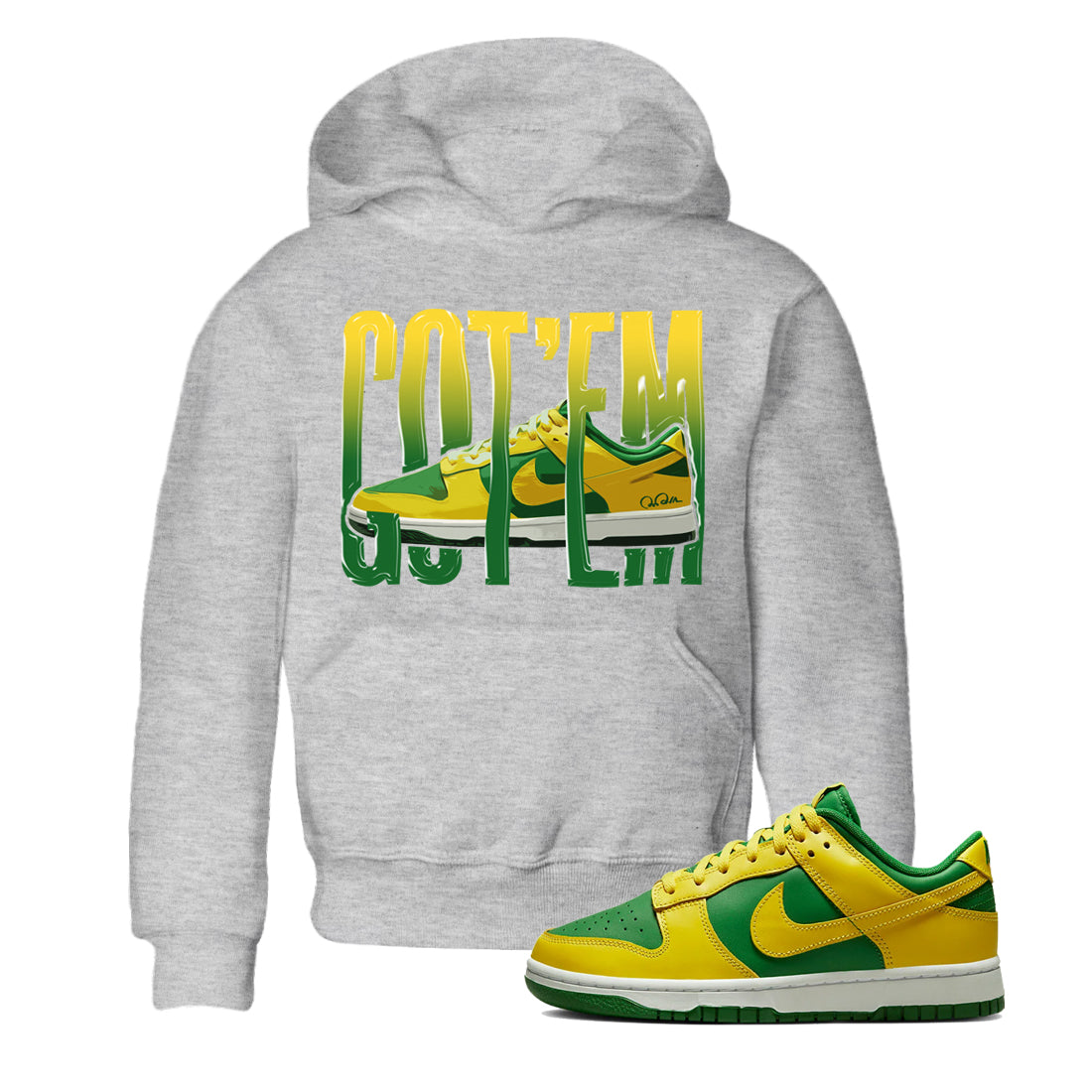 Dunk Reverse Brazil Sneaker Match Tees Wiggling Gotem Sneaker Tees Dunk Reverse Brazil Sneaker Release Tees Kids Shirts