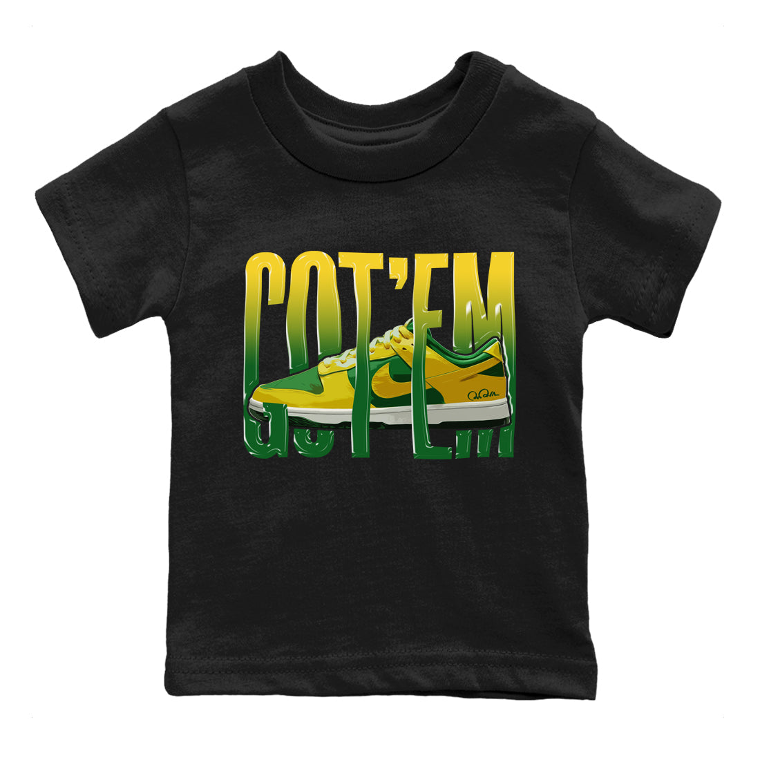 Dunk Reverse Brazil Sneaker Match Tees Wiggling Gotem Sneaker Tees Dunk Reverse Brazil Sneaker Release Tees Kids Shirts
