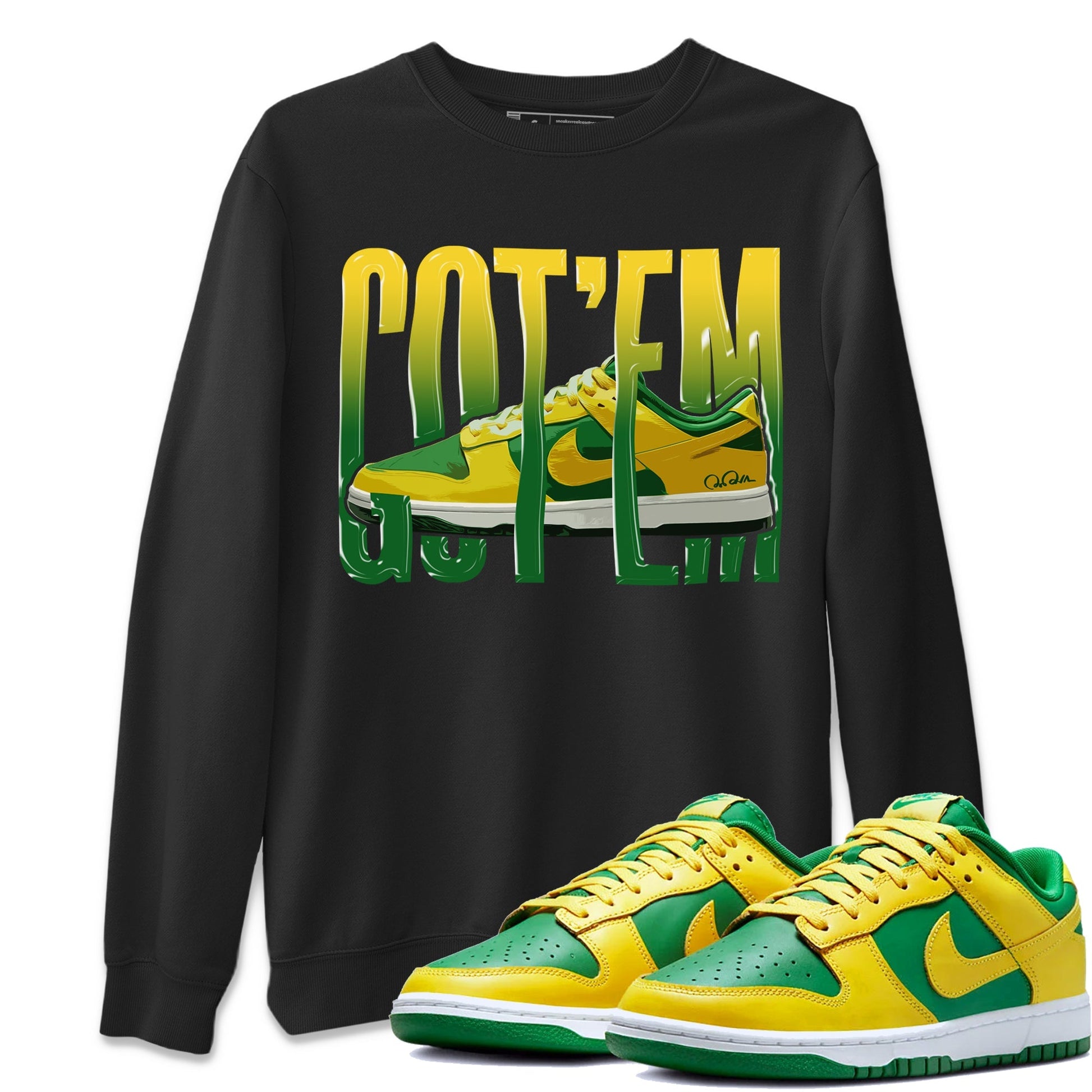 Dunk Reverse Brazil Sneaker Match Tees Wiggling Gotem Sneaker Tees Dunk Reverse Brazil Sneaker Release Tees Unisex Shirts