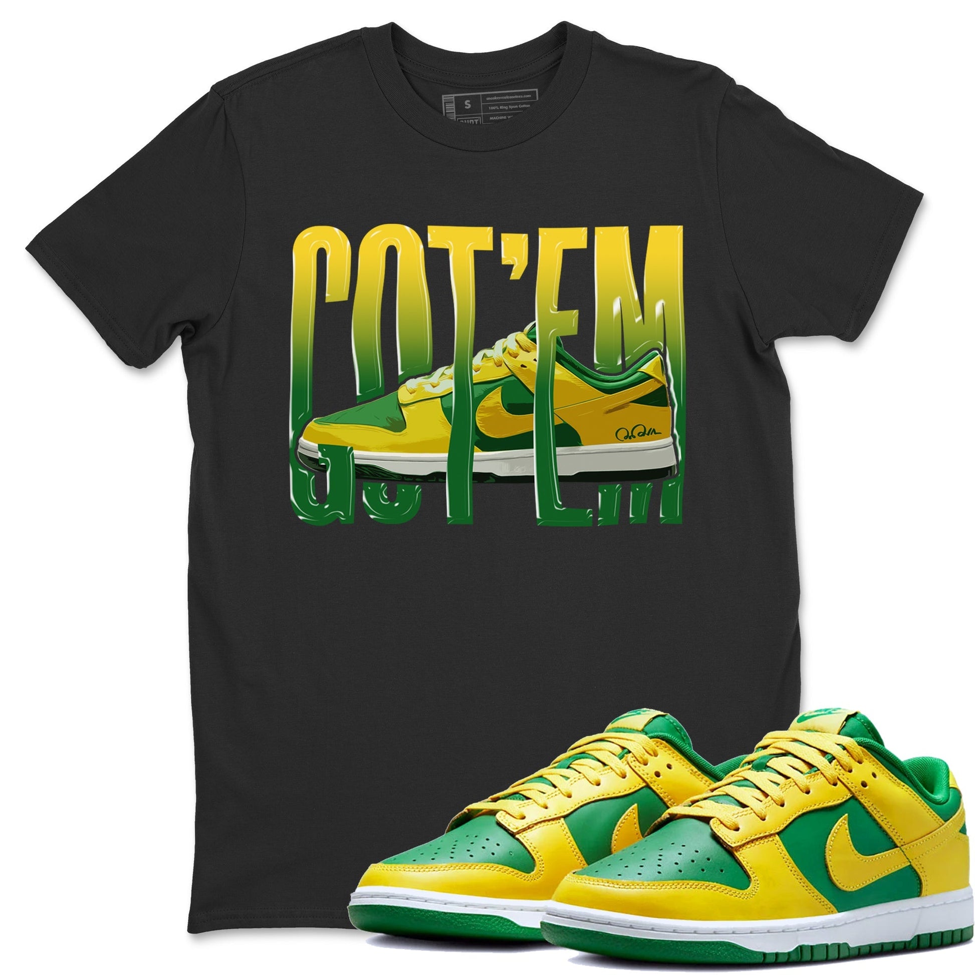 Dunk Reverse Brazil Sneaker Match Tees Wiggling Gotem Sneaker Tees Dunk Reverse Brazil Sneaker Release Tees Unisex Shirts
