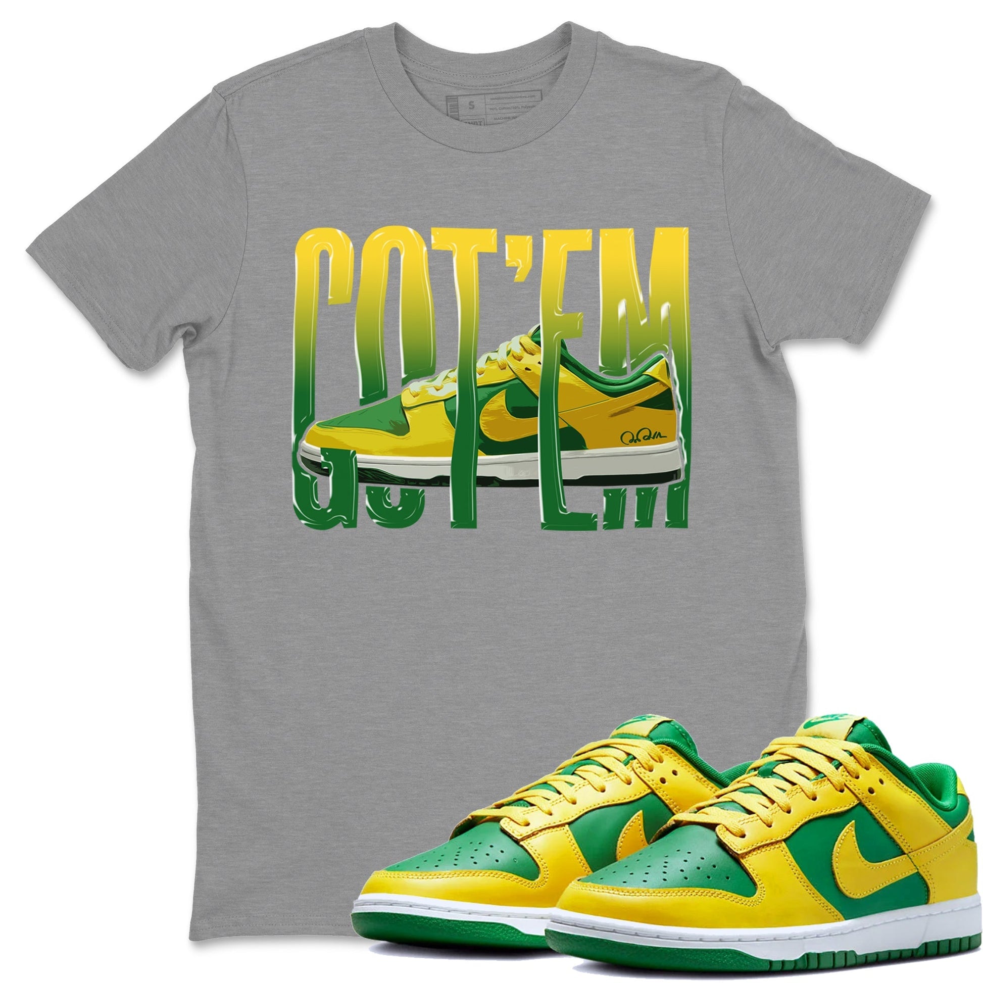 Dunk Reverse Brazil Sneaker Match Tees Wiggling Gotem Sneaker Tees Dunk Reverse Brazil Sneaker Release Tees Unisex Shirts