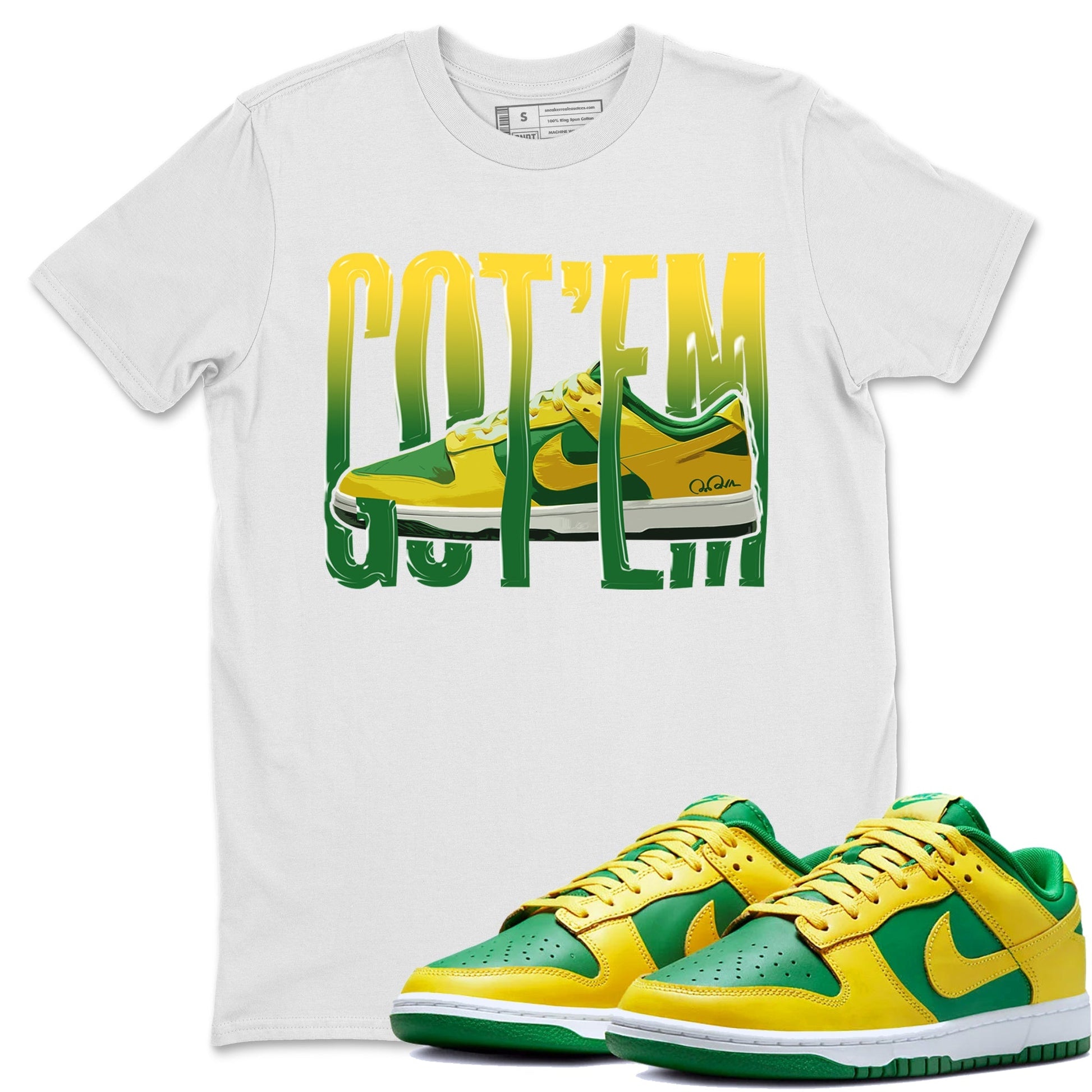 Dunk Reverse Brazil Sneaker Match Tees Wiggling Gotem Sneaker Tees Dunk Reverse Brazil Sneaker Release Tees Unisex Shirts
